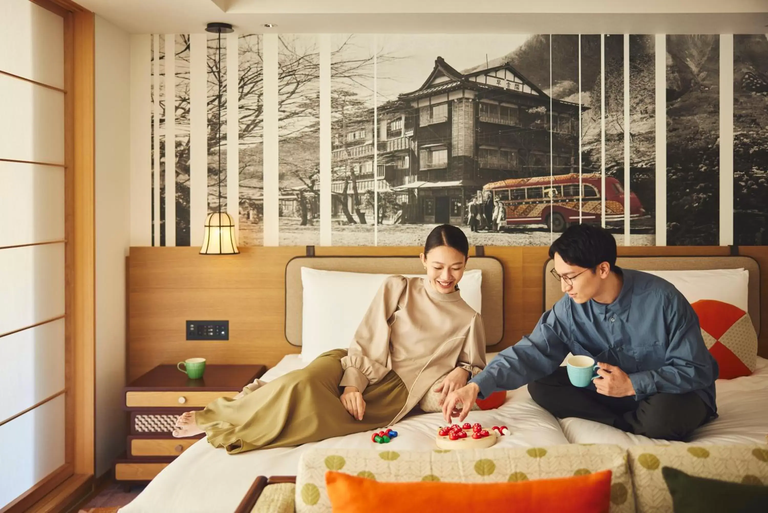 People in Hotel Indigo Hakone Gora, an IHG Hotel