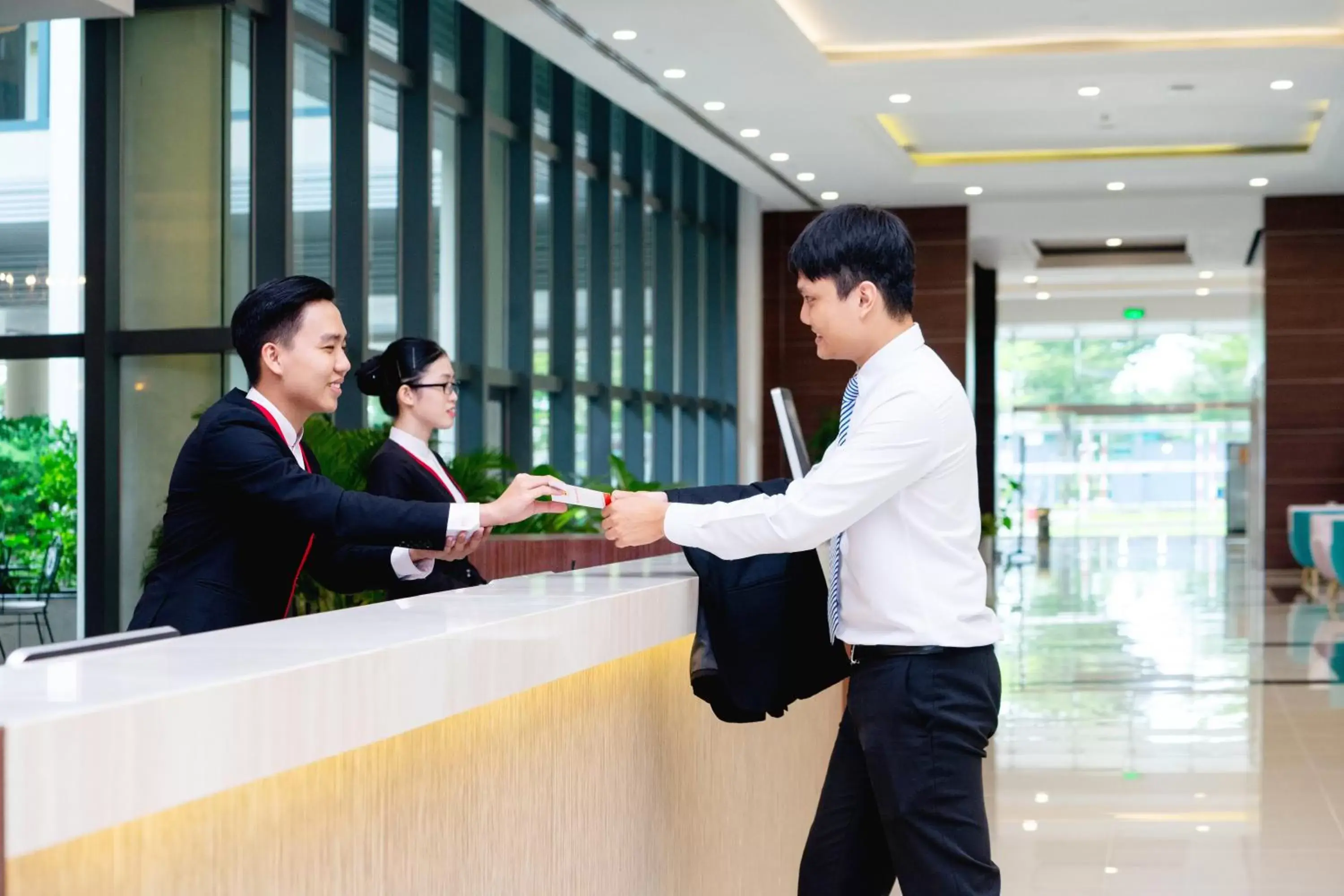 Lobby or reception in Becamex Hotel New City