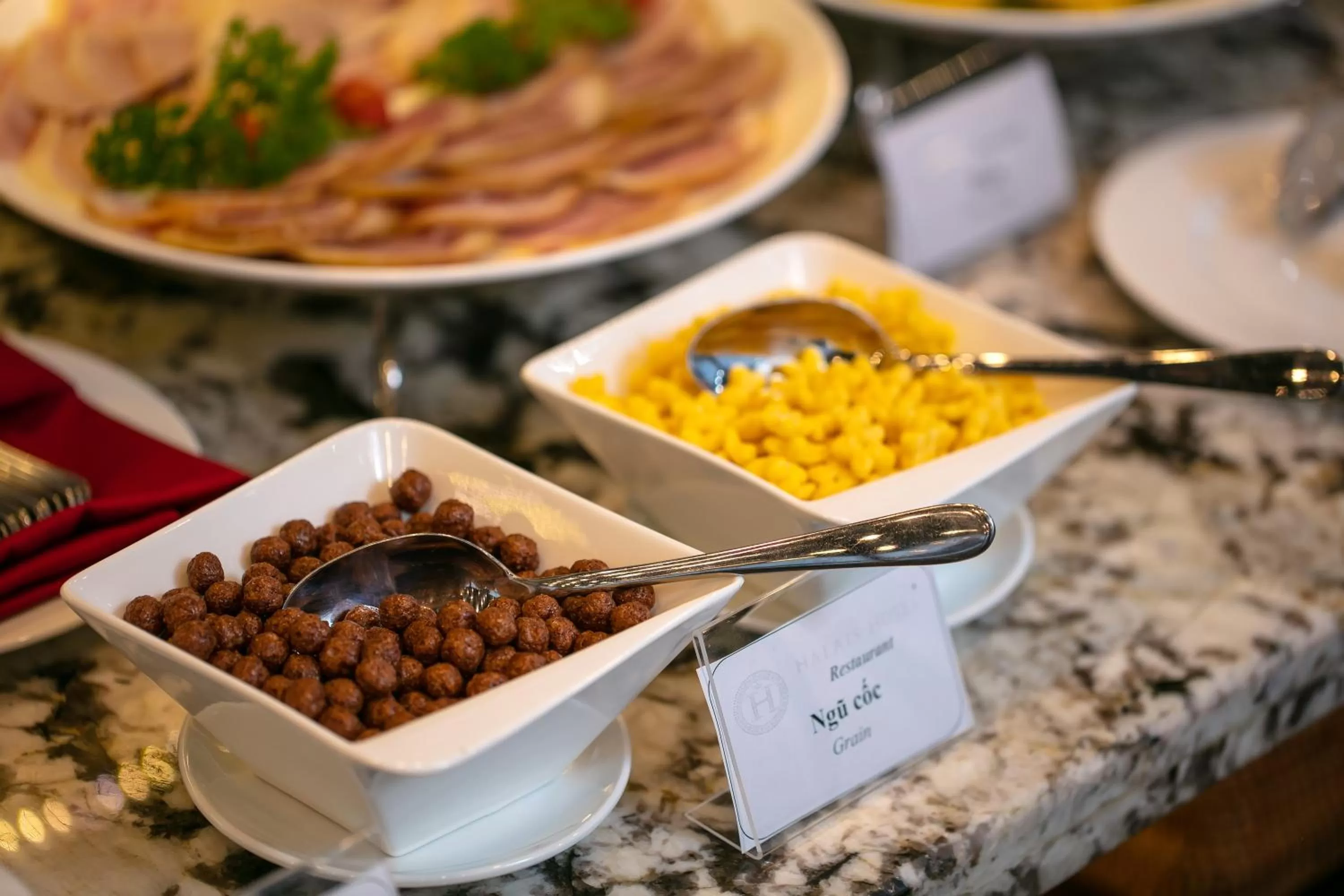 Buffet breakfast in Halais Hotel