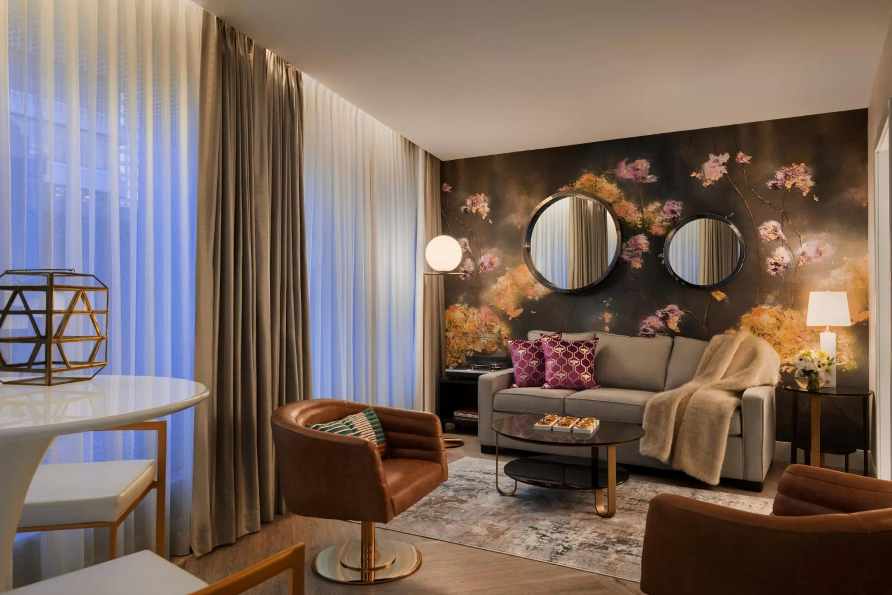 Living room in EXchange Hotel Vancouver