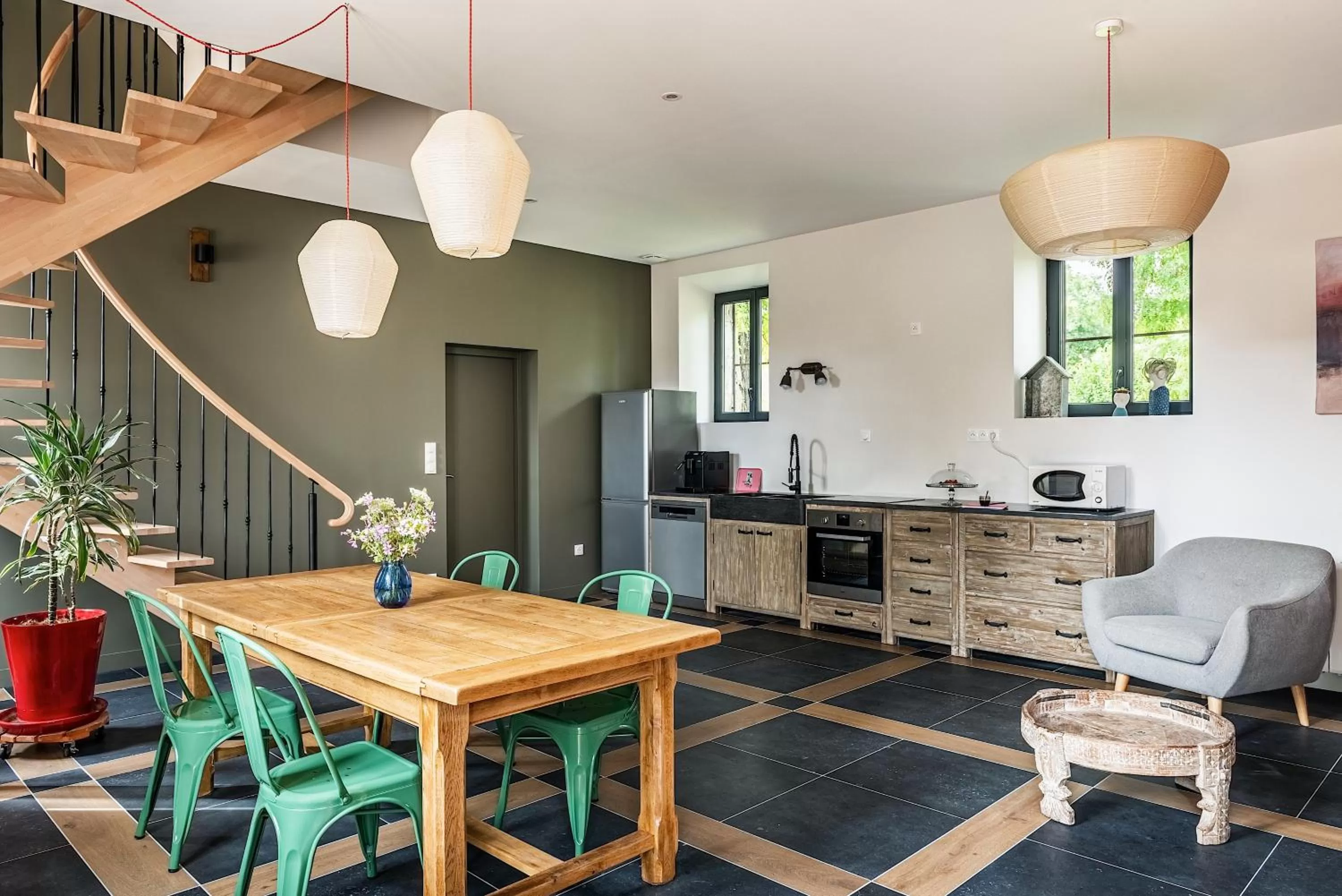 Dining Area in Une escale en Berry