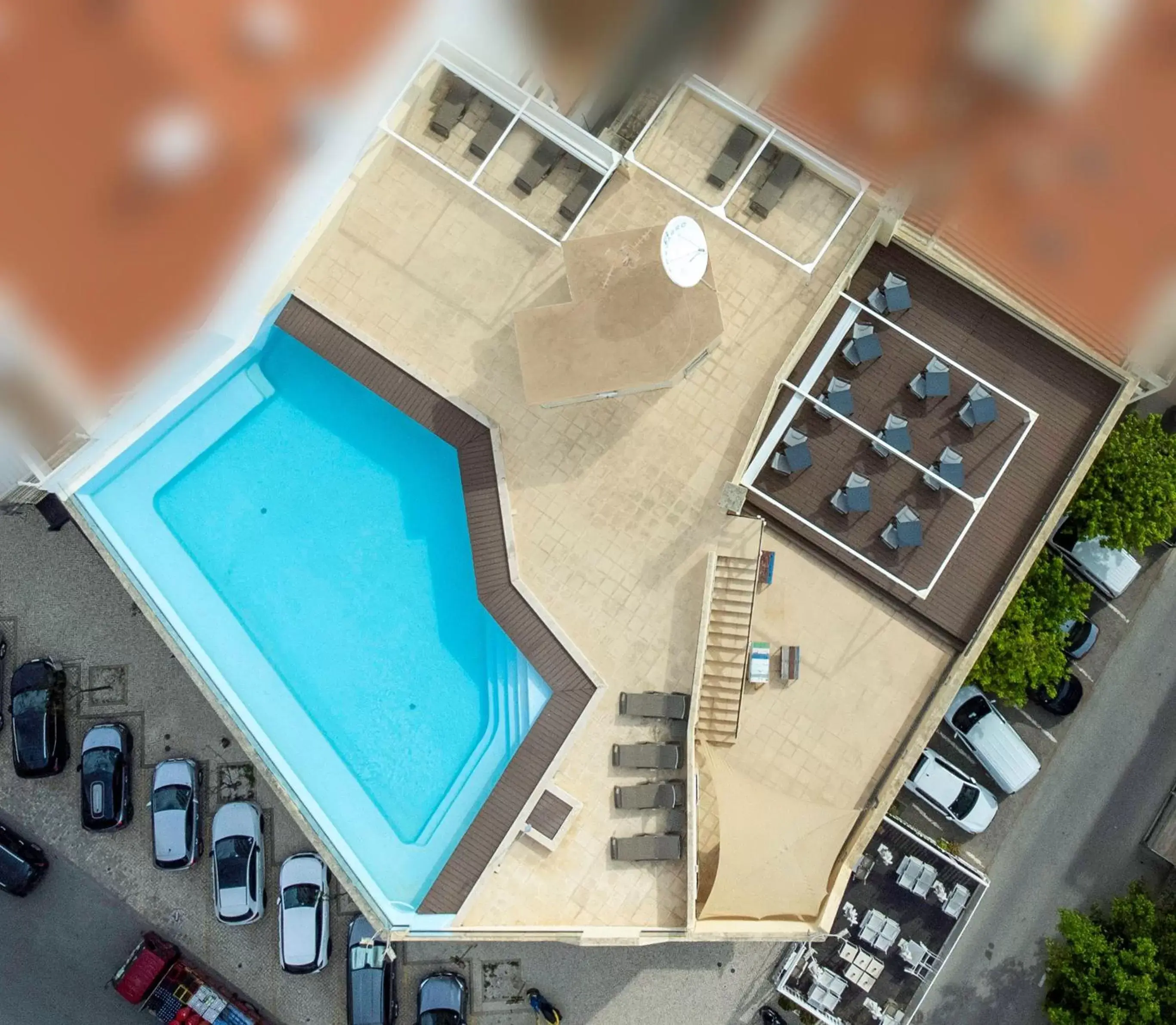 Solarium, Pool View in Hotel Apartamento Foz Atlantida