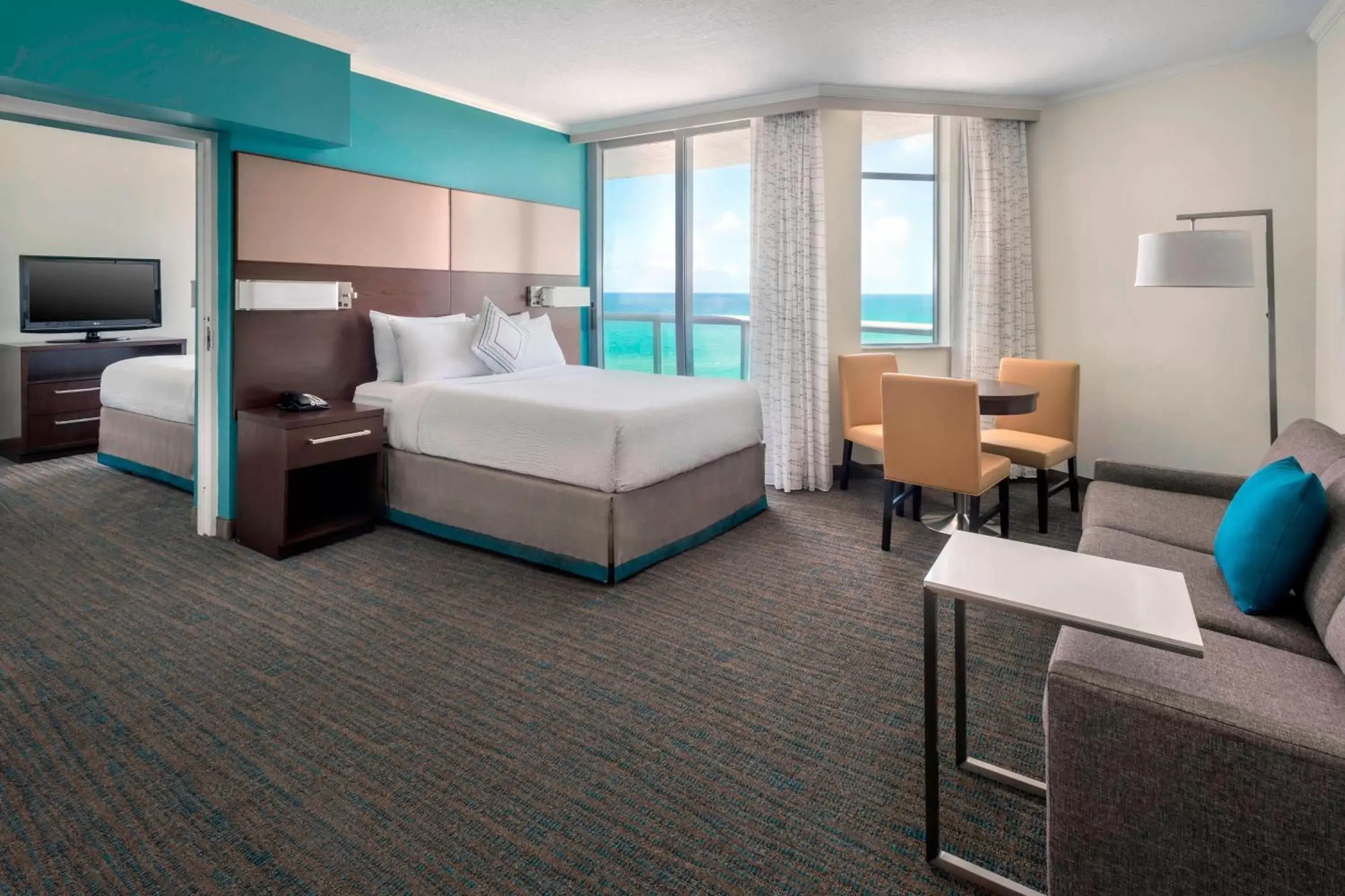Bedroom in Residence Inn Fort Lauderdale Pompano Beach/Oceanfront