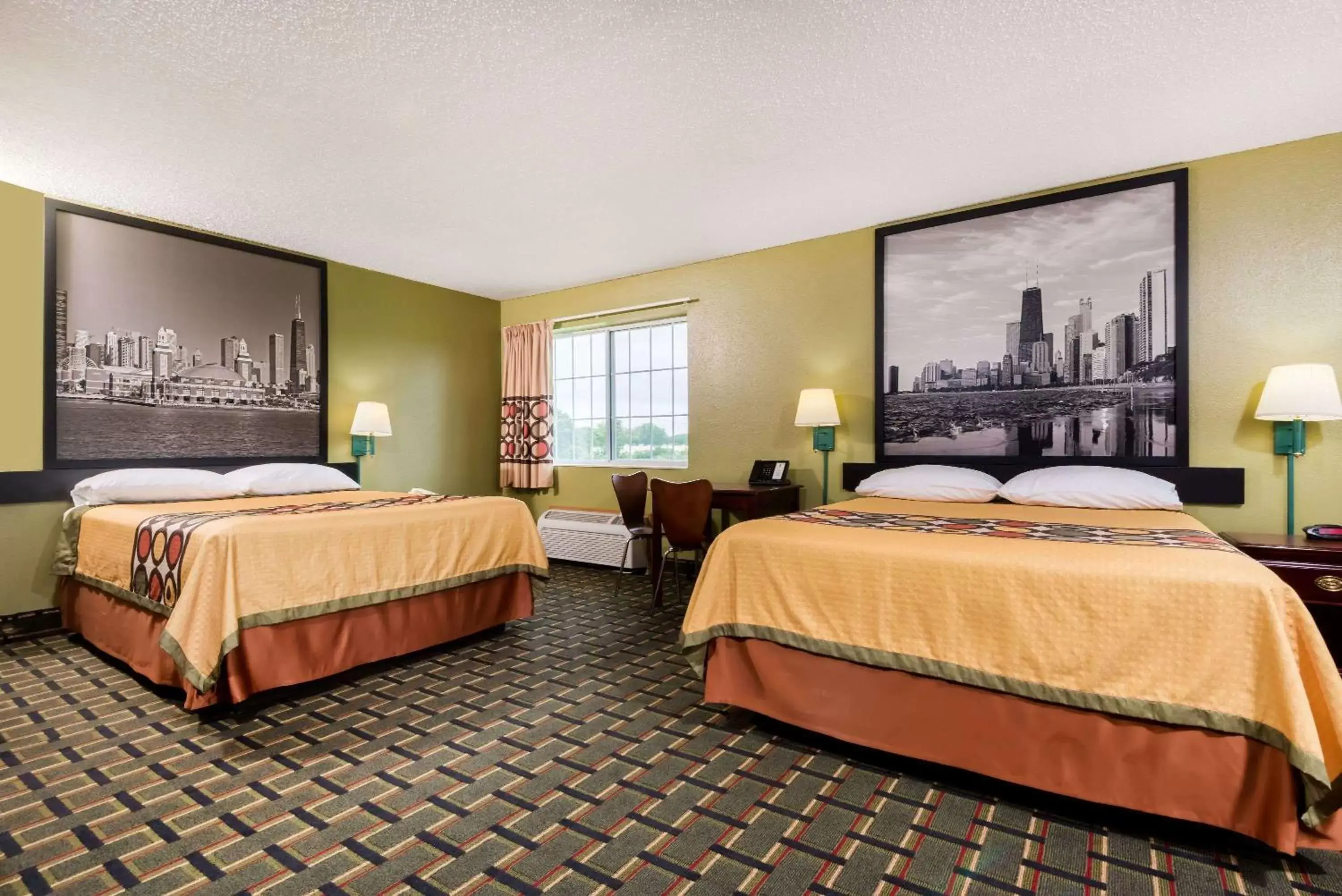 Photo of the whole room, Bed in Super 8 by Wyndham Mt. Carmel IL