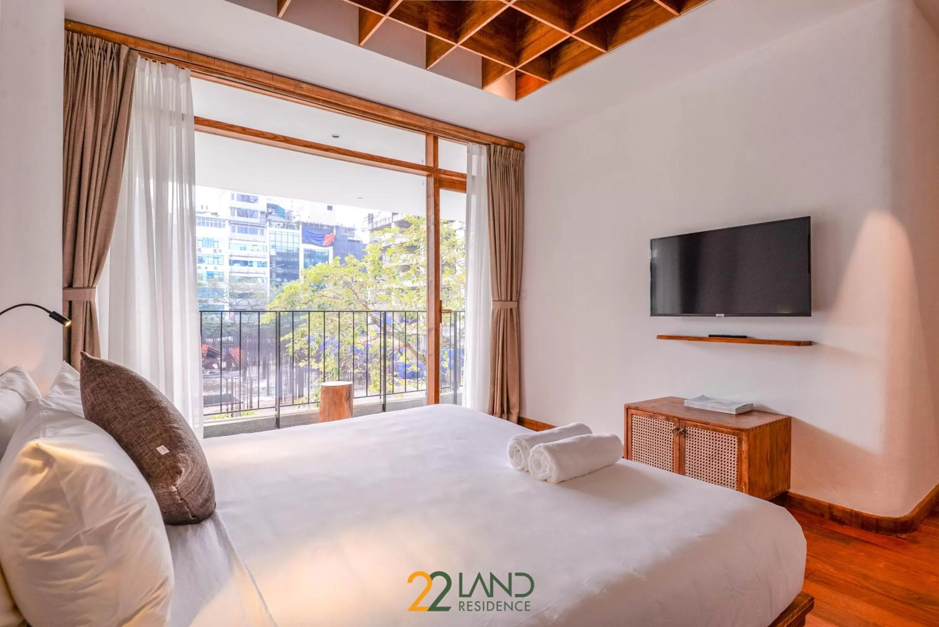 Bed in 22Land Hotel & Residence