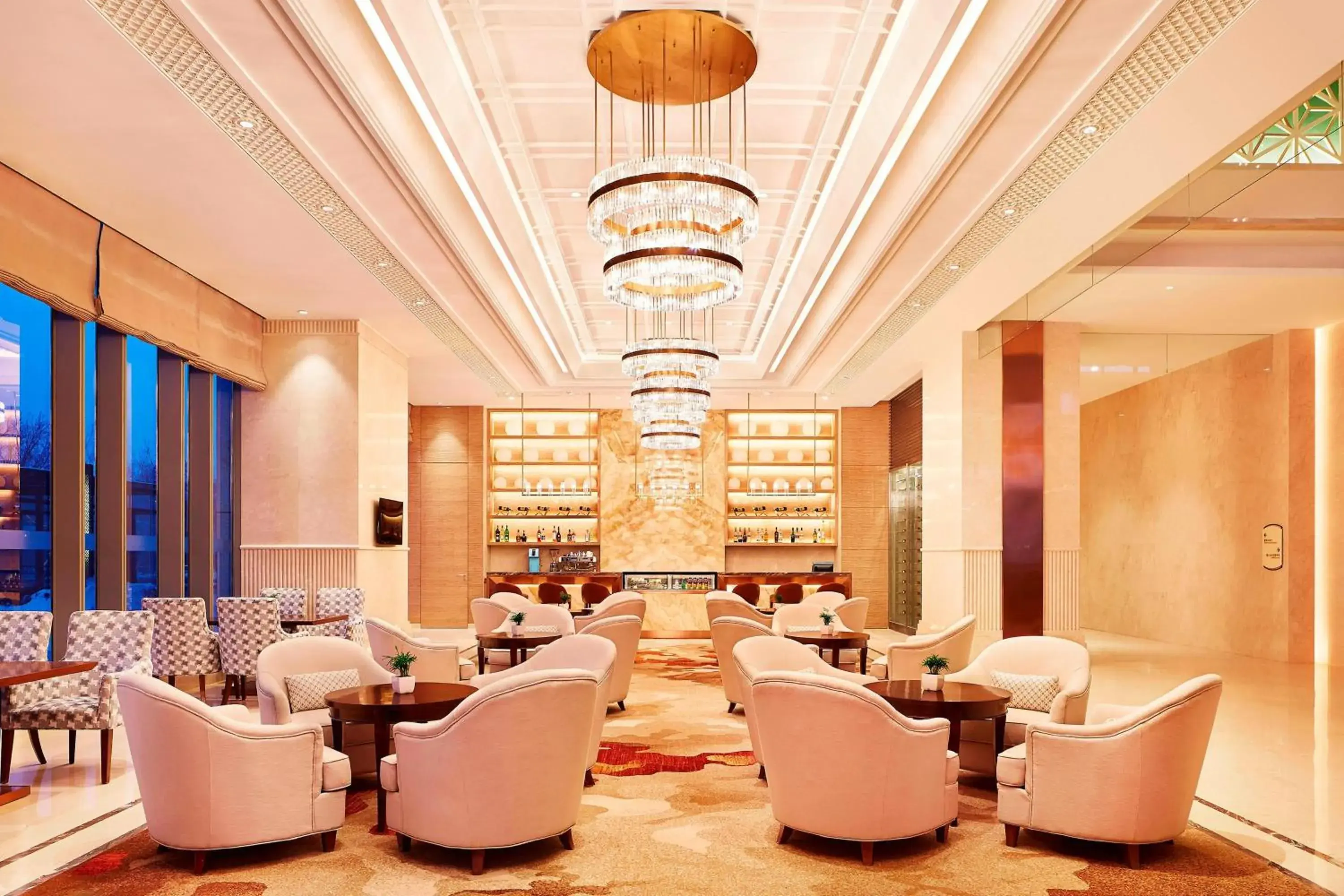 Lobby or reception, Restaurant/Places to Eat in Sheraton Harbin Xiangfang Hotel
