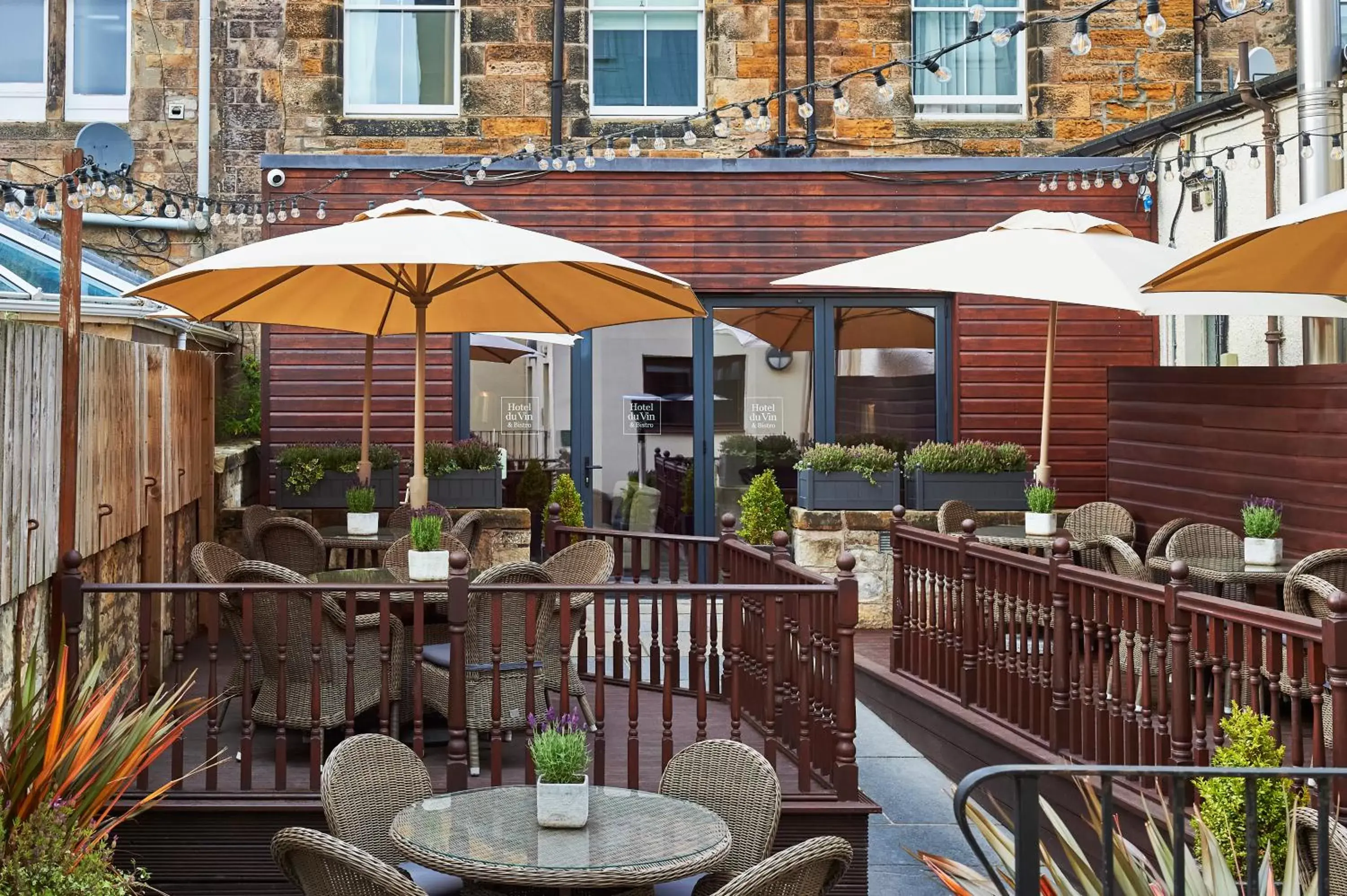 Patio in Hotel Du Vin, St Andrews