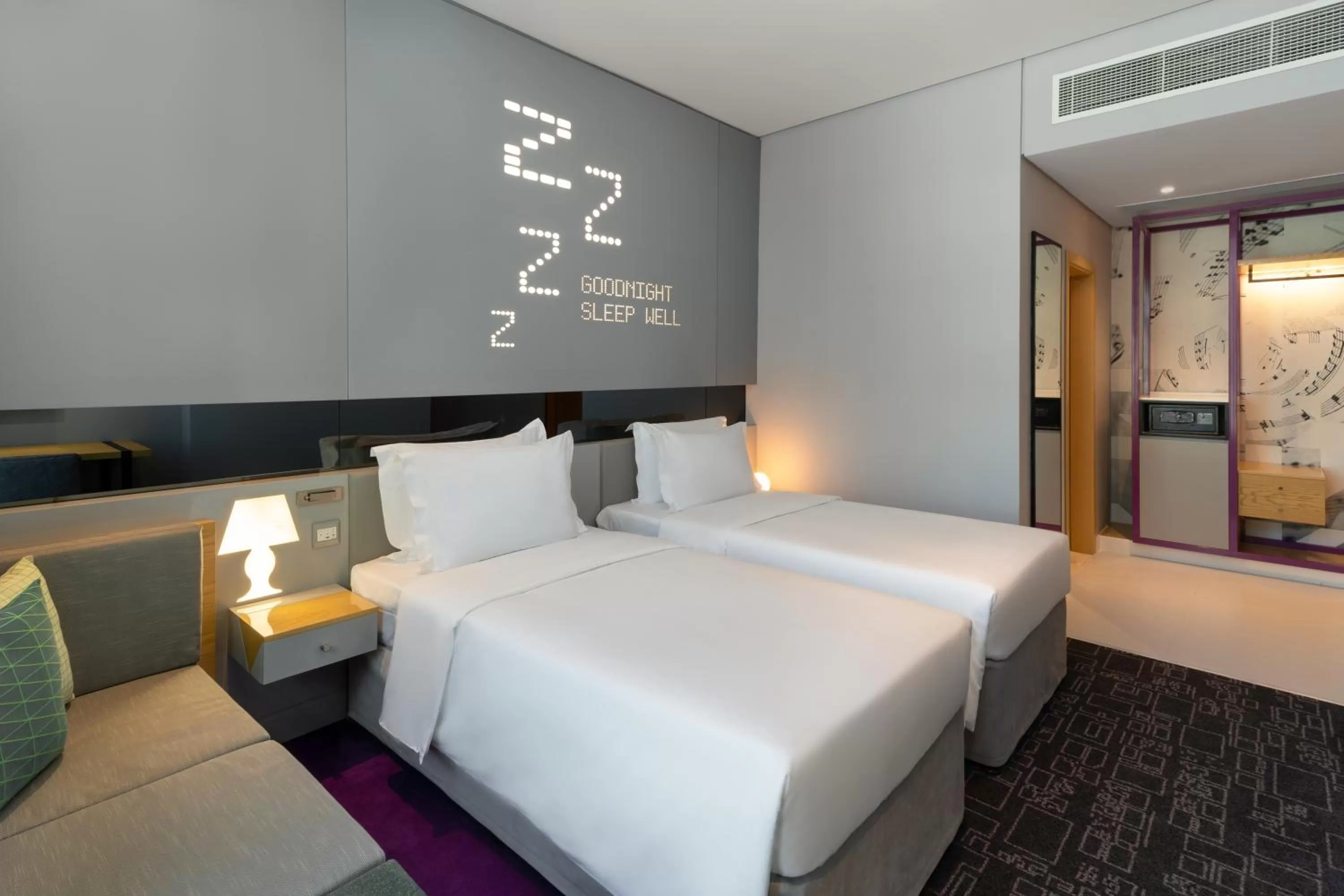 Bed in Studio M Al Barsha Hotel by Millennium