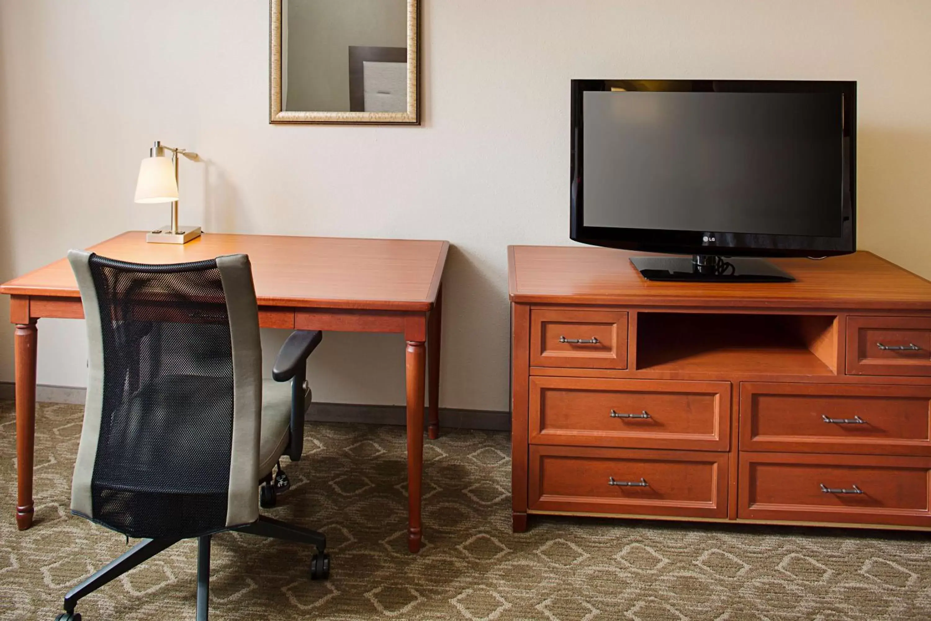 Bedroom, TV/Entertainment Center in Homewood Suites by Hilton San Antonio Riverwalk/Downtown