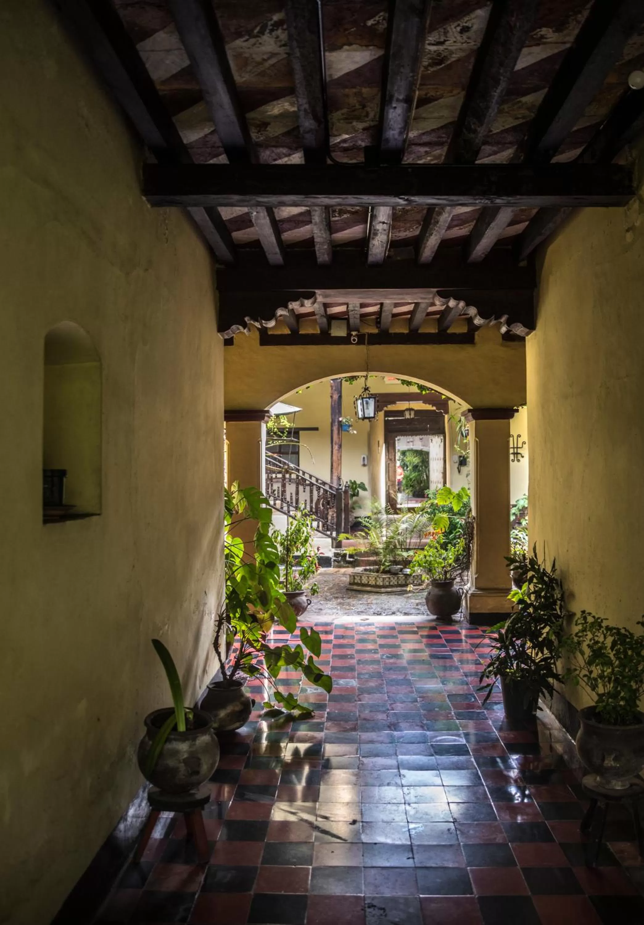 Patio in Hotel Museo Mayan Inn