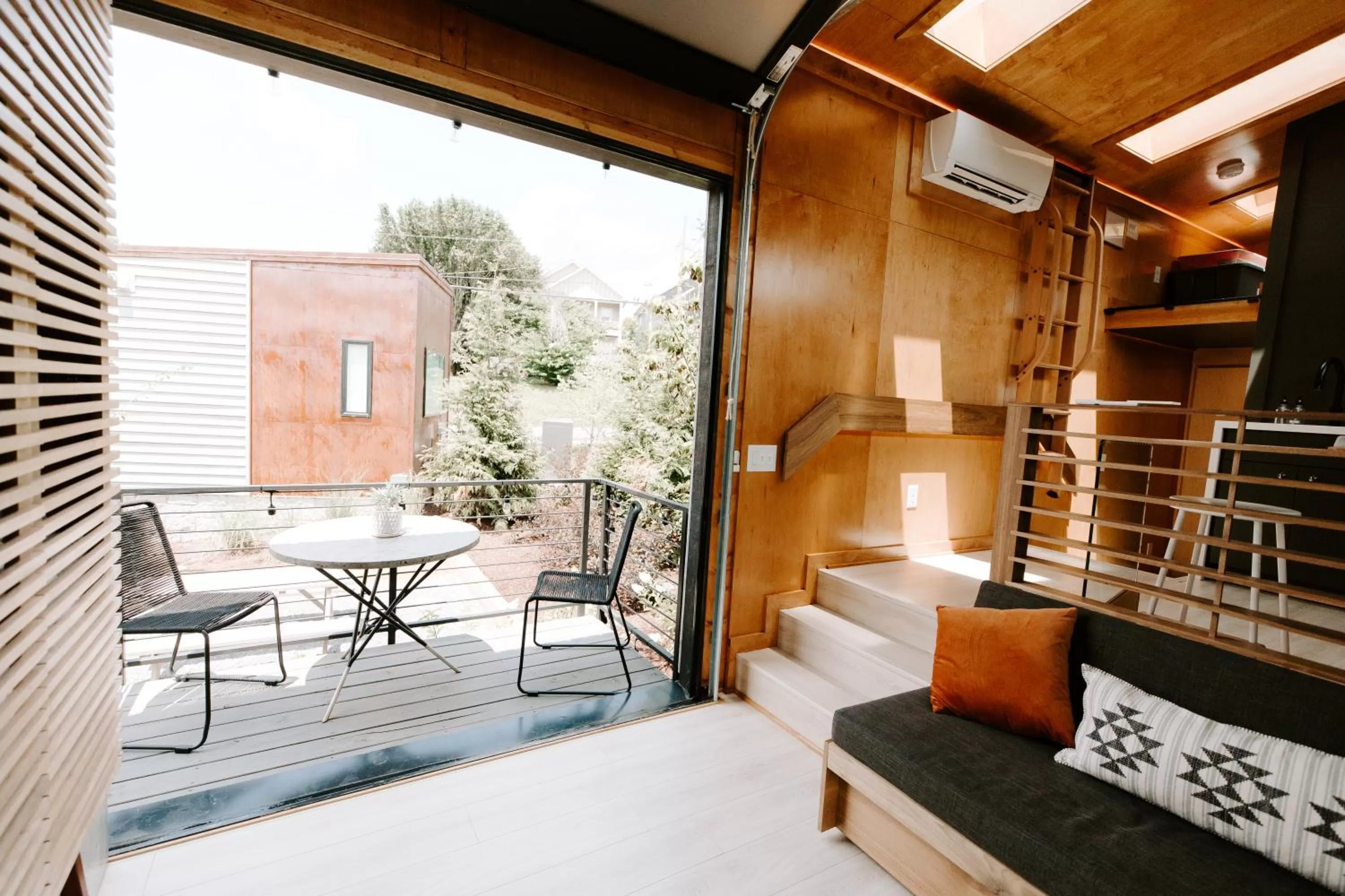 Patio in Ironwood Grove, Tiny House Hotel