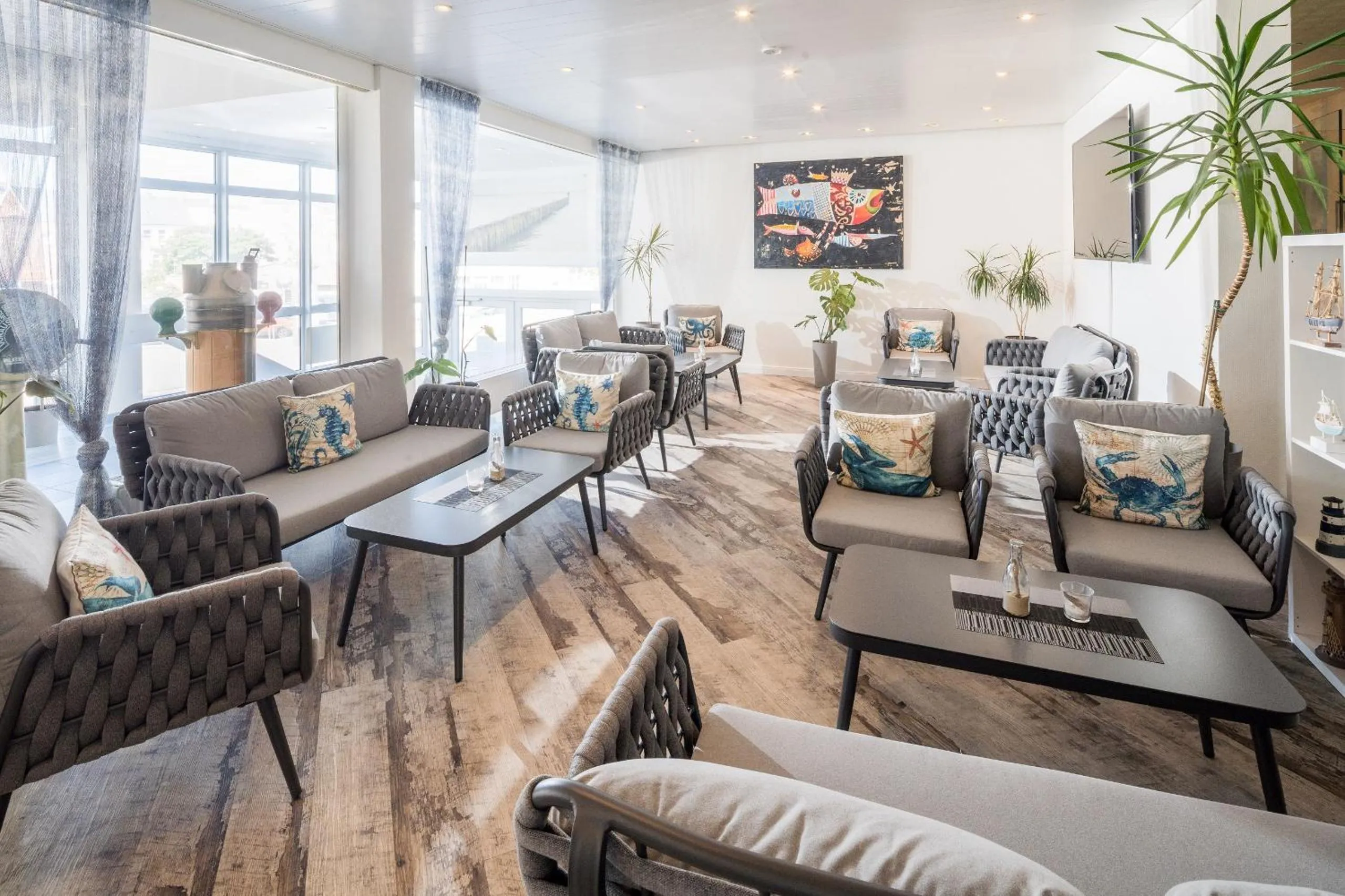 Lobby or reception in Nordsee Hotel Borkum