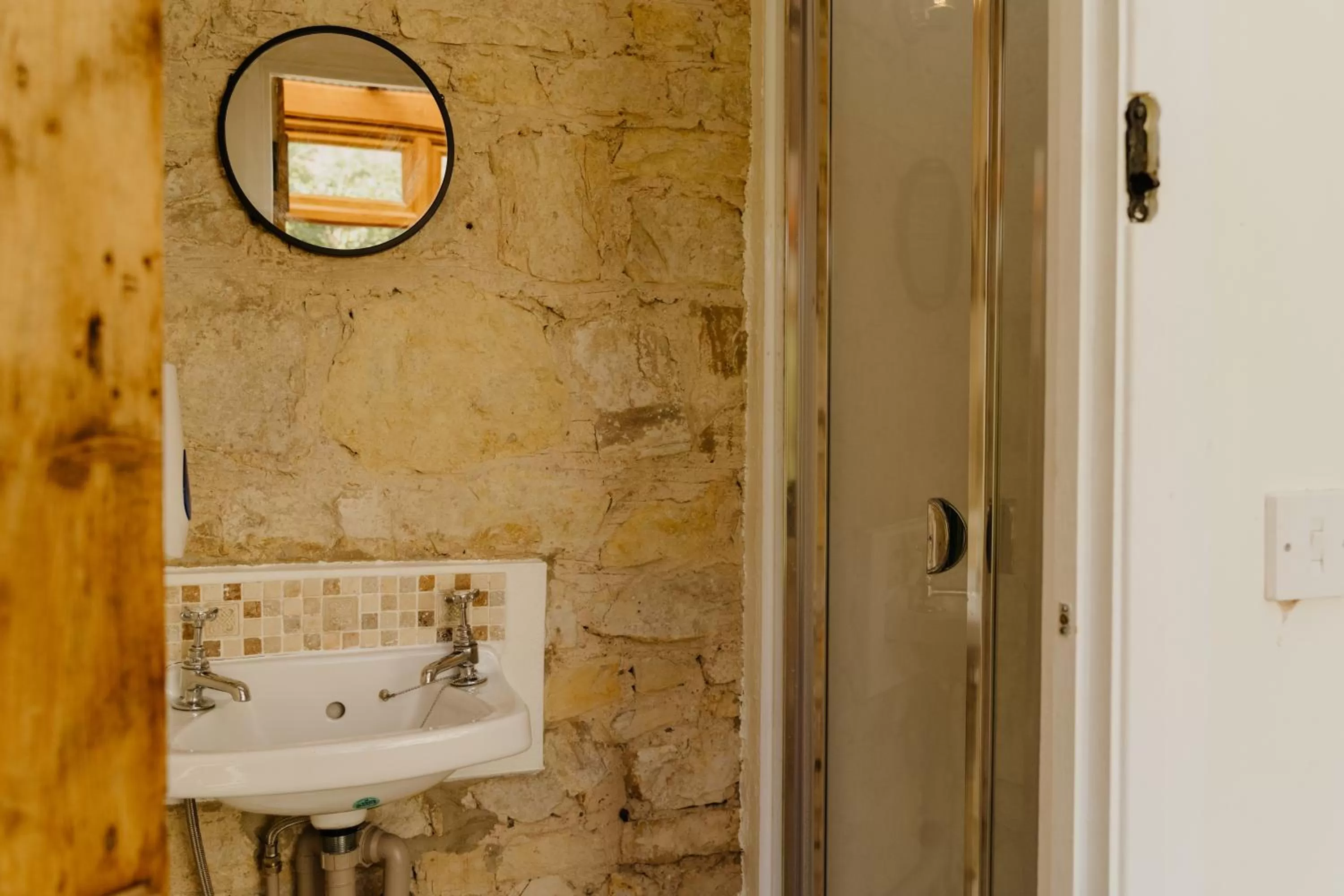 Shower, Bathroom in Little England Retreats - Cottage, Yurt and Shepherd Huts