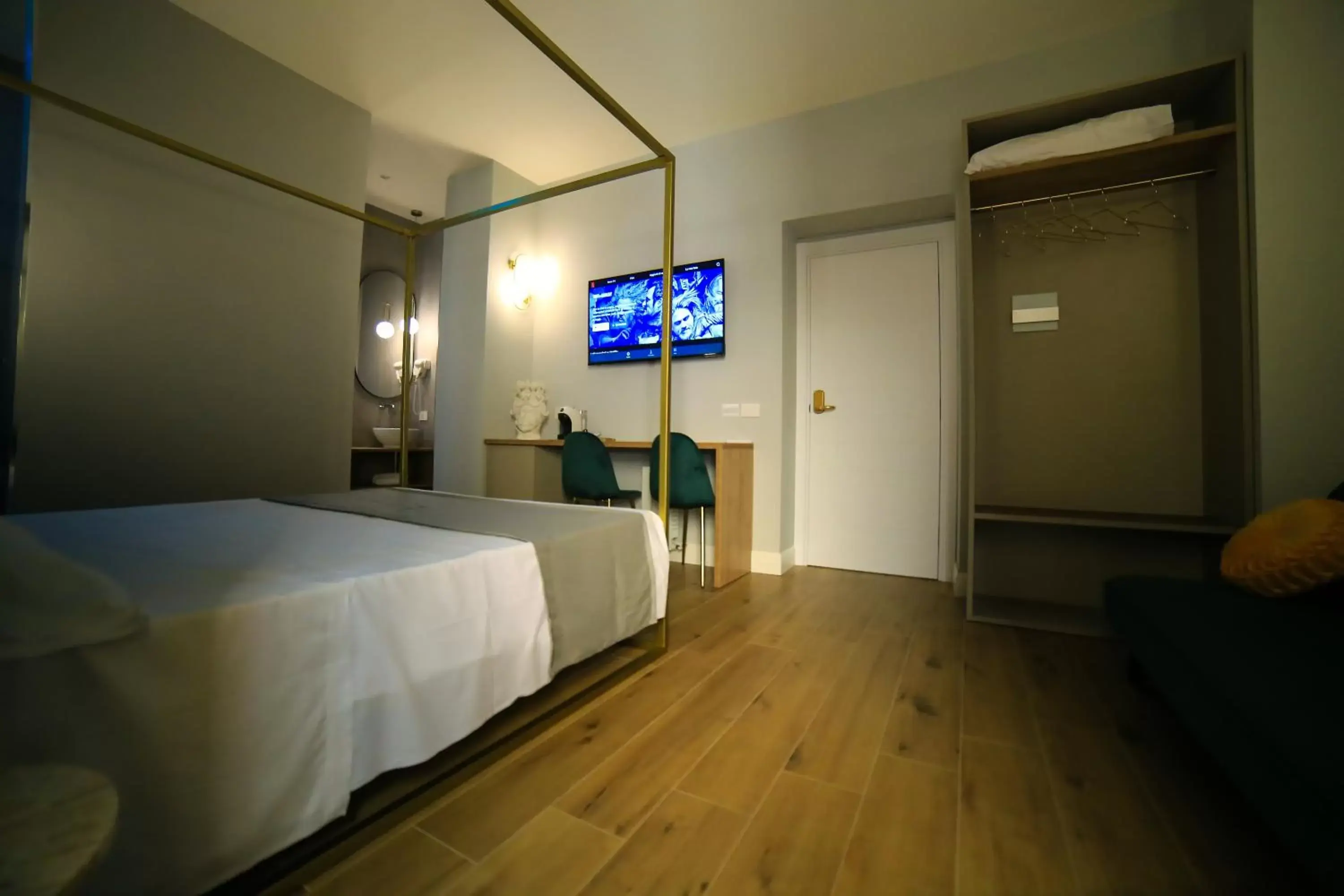 Bed in Krysos Luxury Rooms