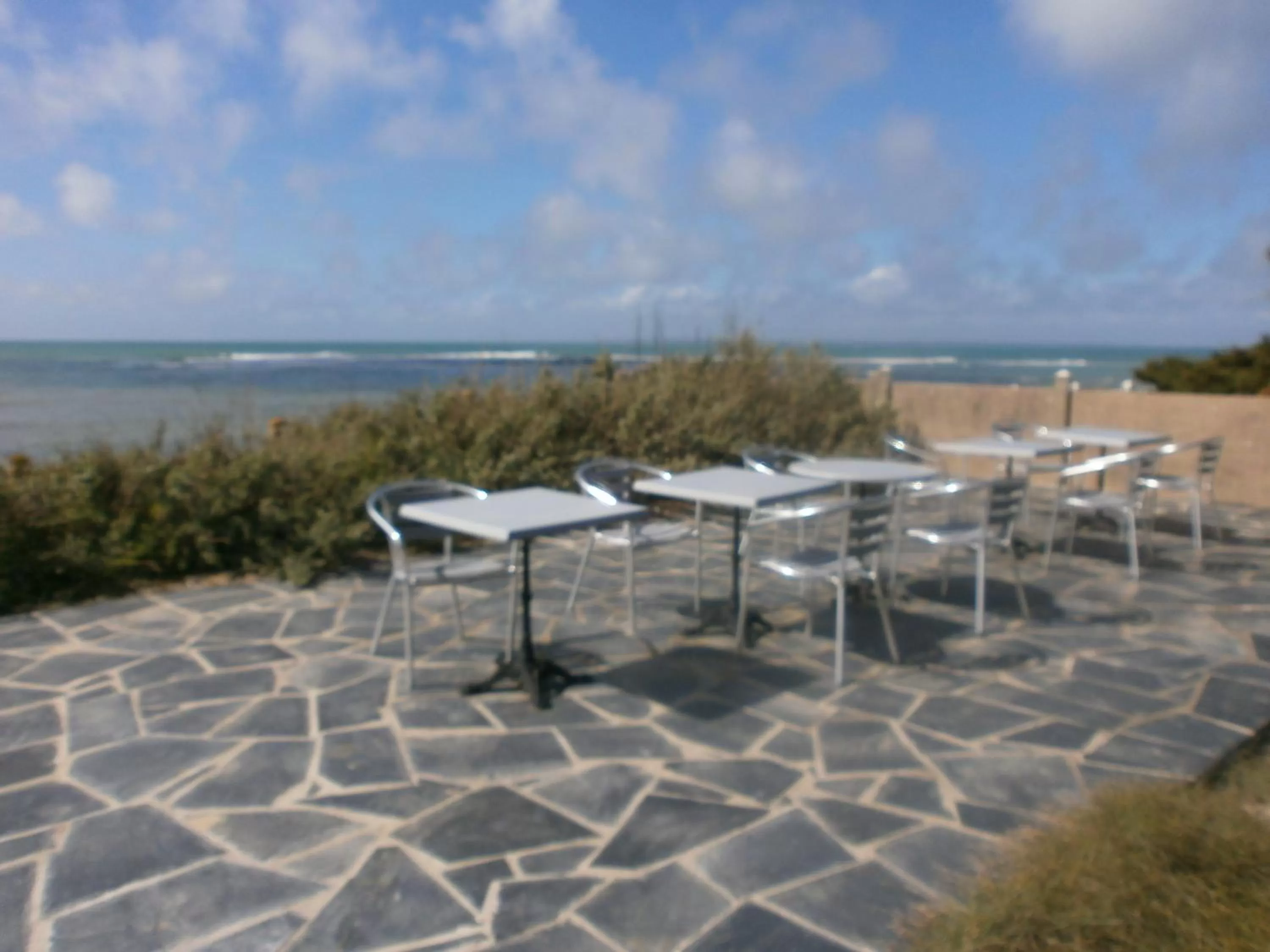 Patio in la pêcherie bord de mer
