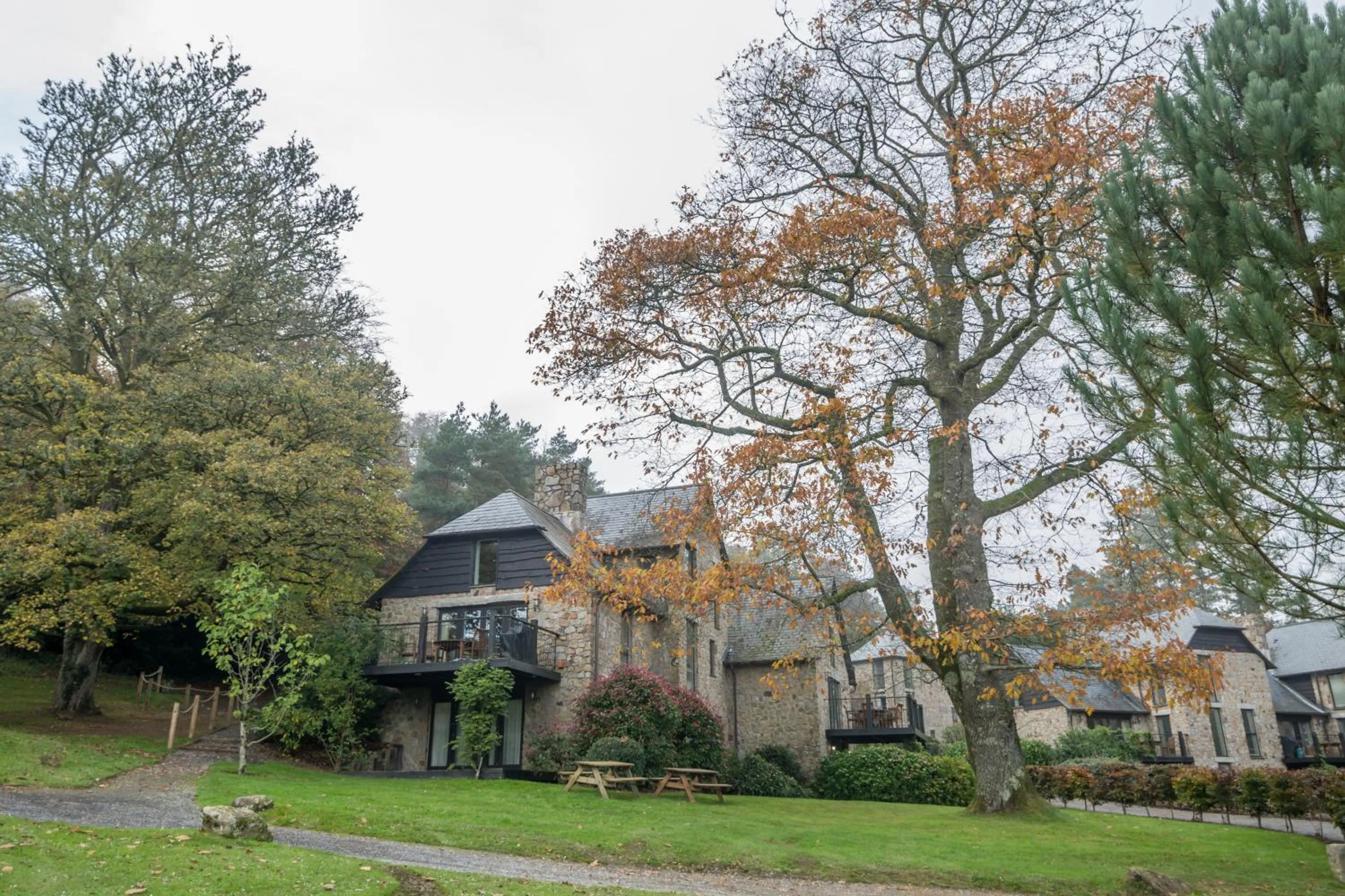 Garden view in Bovey Castle