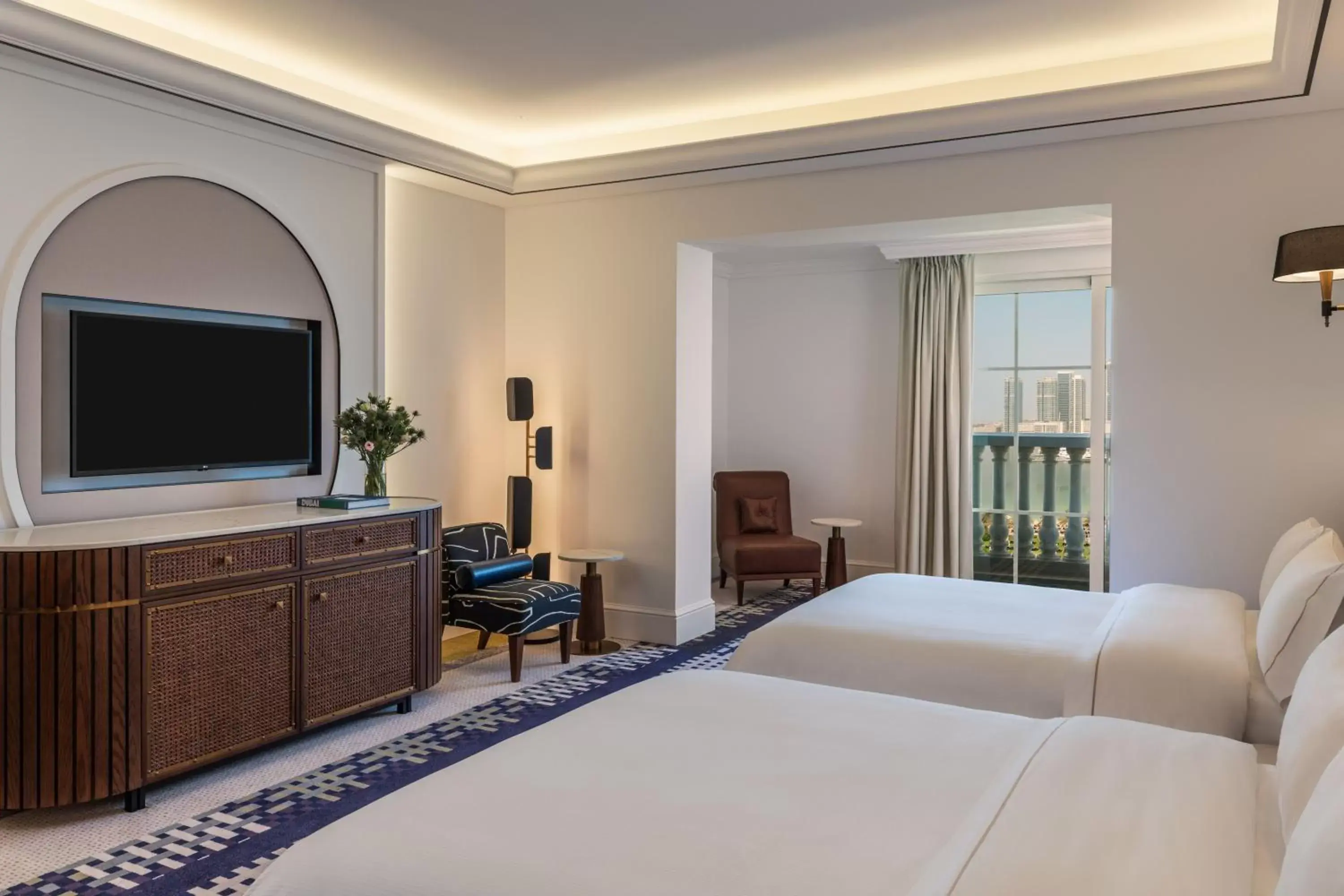 Bed in The Westin Dubai Mina Seyahi Beach Resort and Waterpark