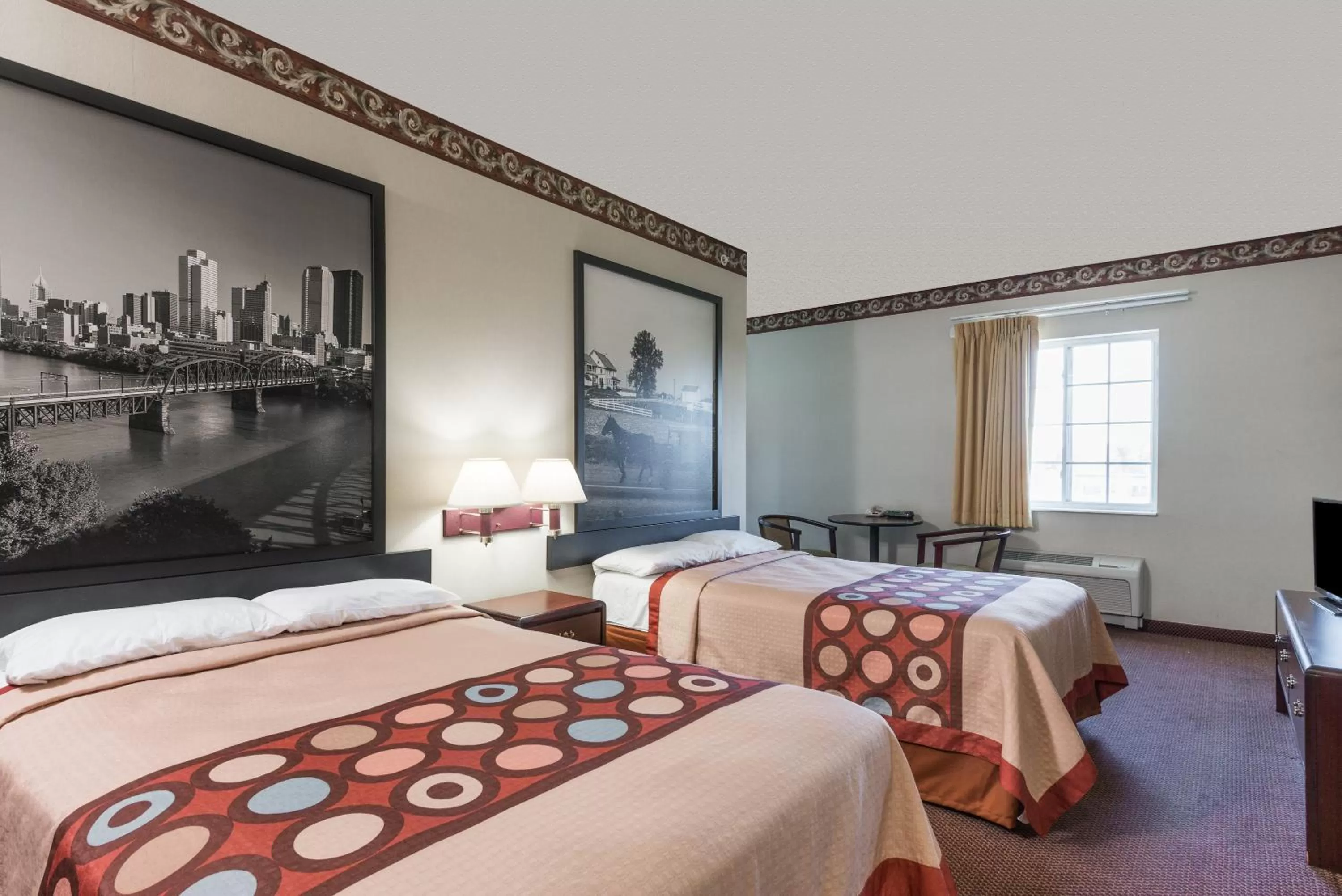 Double Room with Two Double Beds - Non-Smoking in Super 8 by Wyndham Harrisburg Hershey North