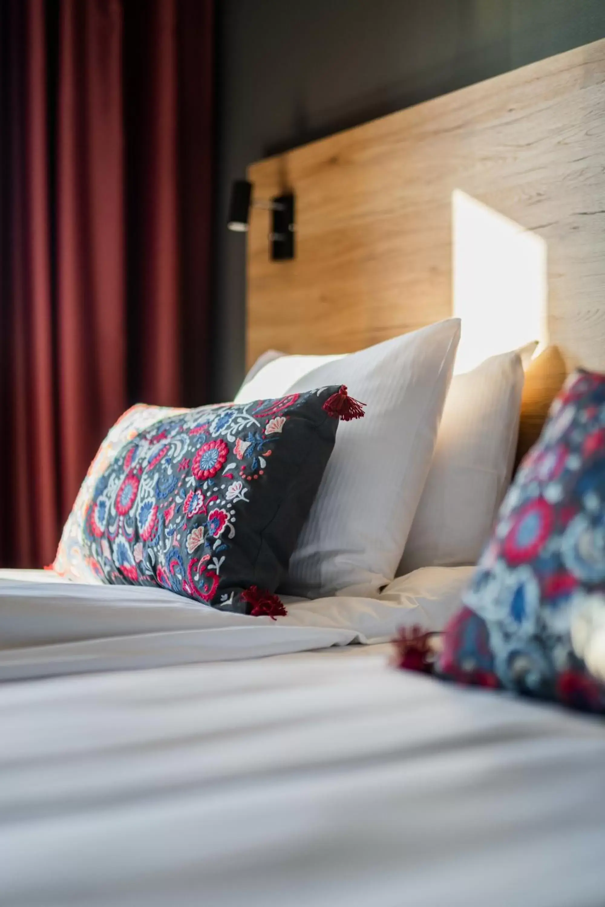 Decorative detail, Bed in Hotell Fridhemsgatan