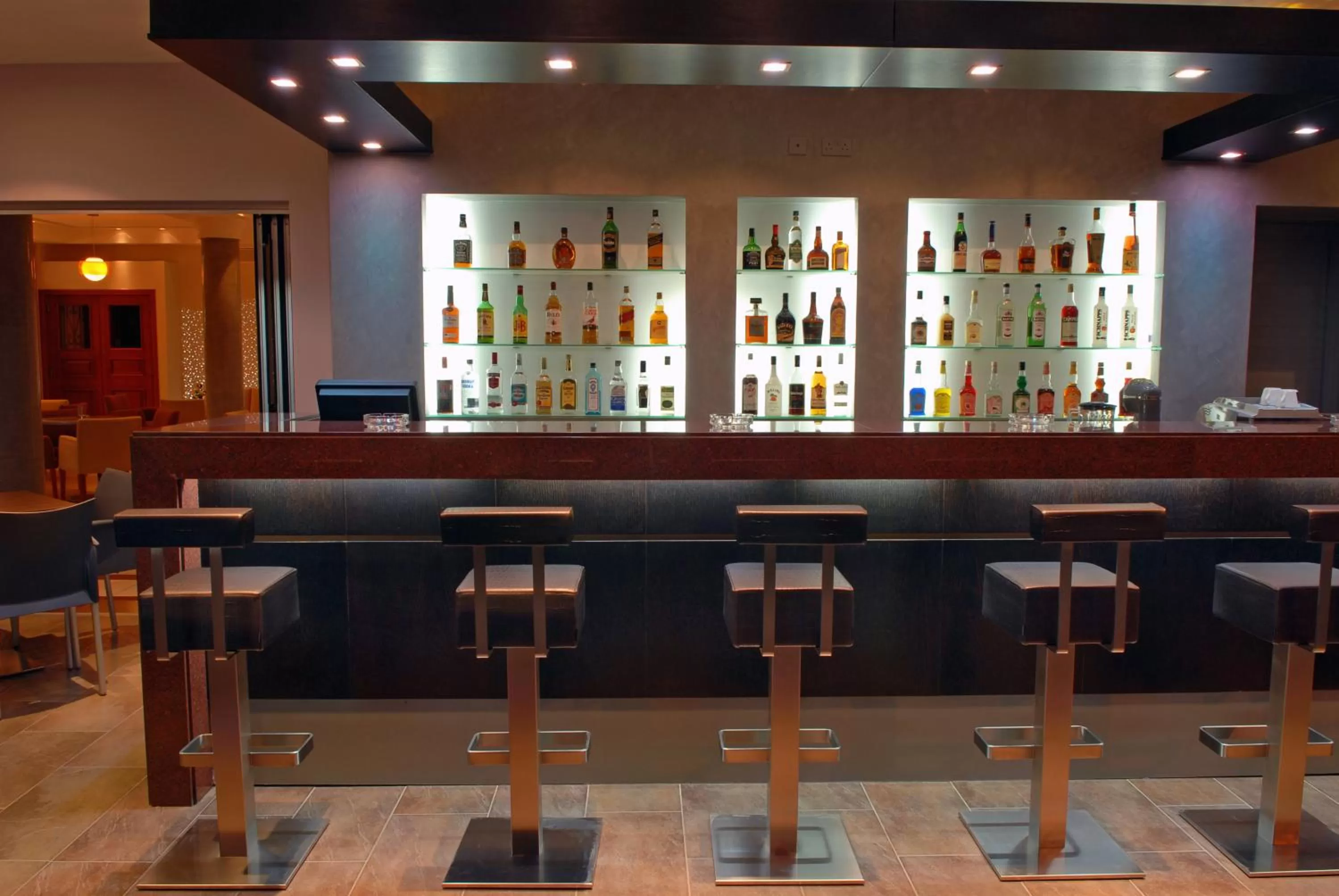 Lounge or bar in Pyramos Hotel