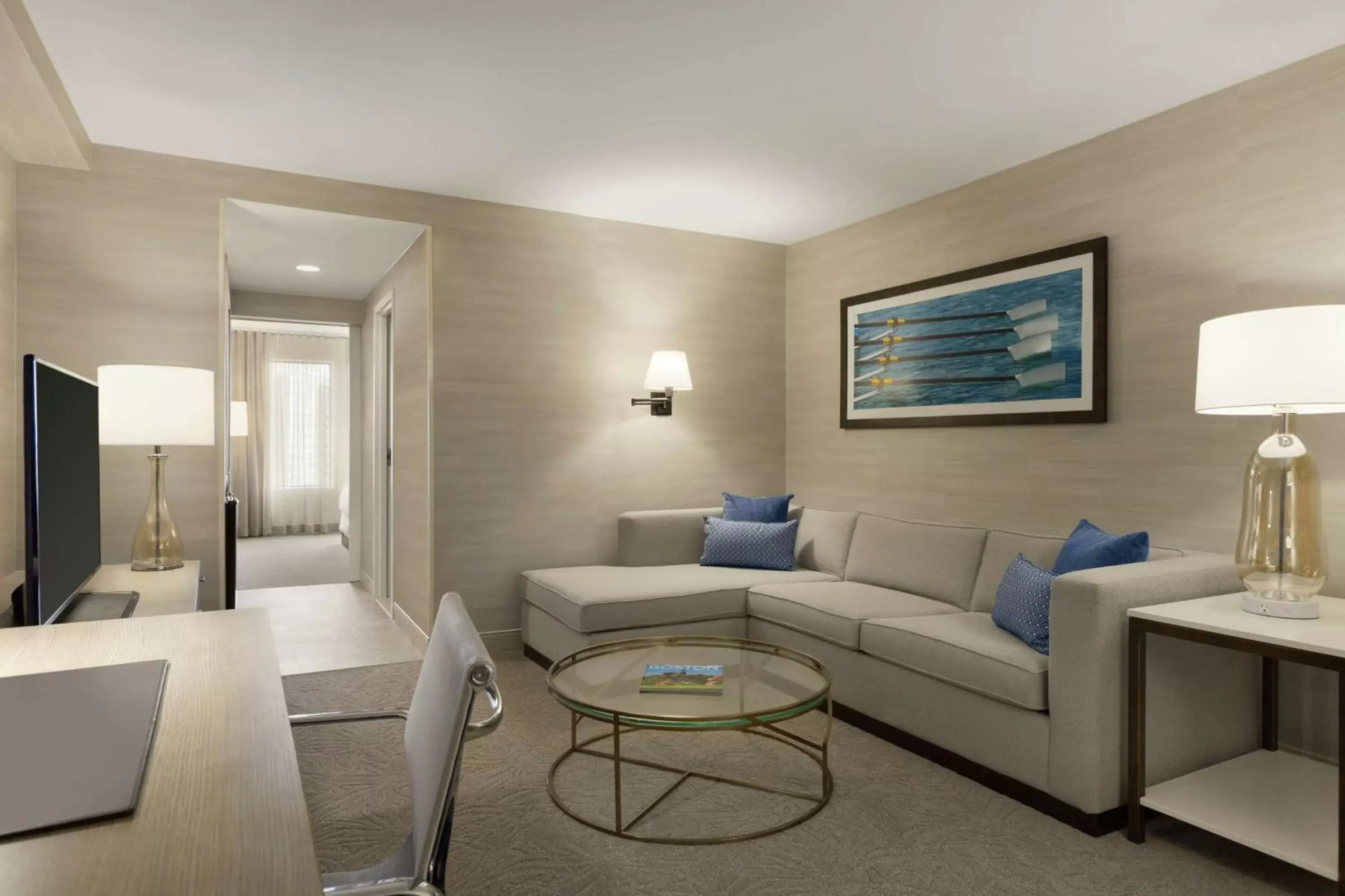 Living room, Seating Area in DoubleTree Suites by Hilton Hotel Boston - Cambridge