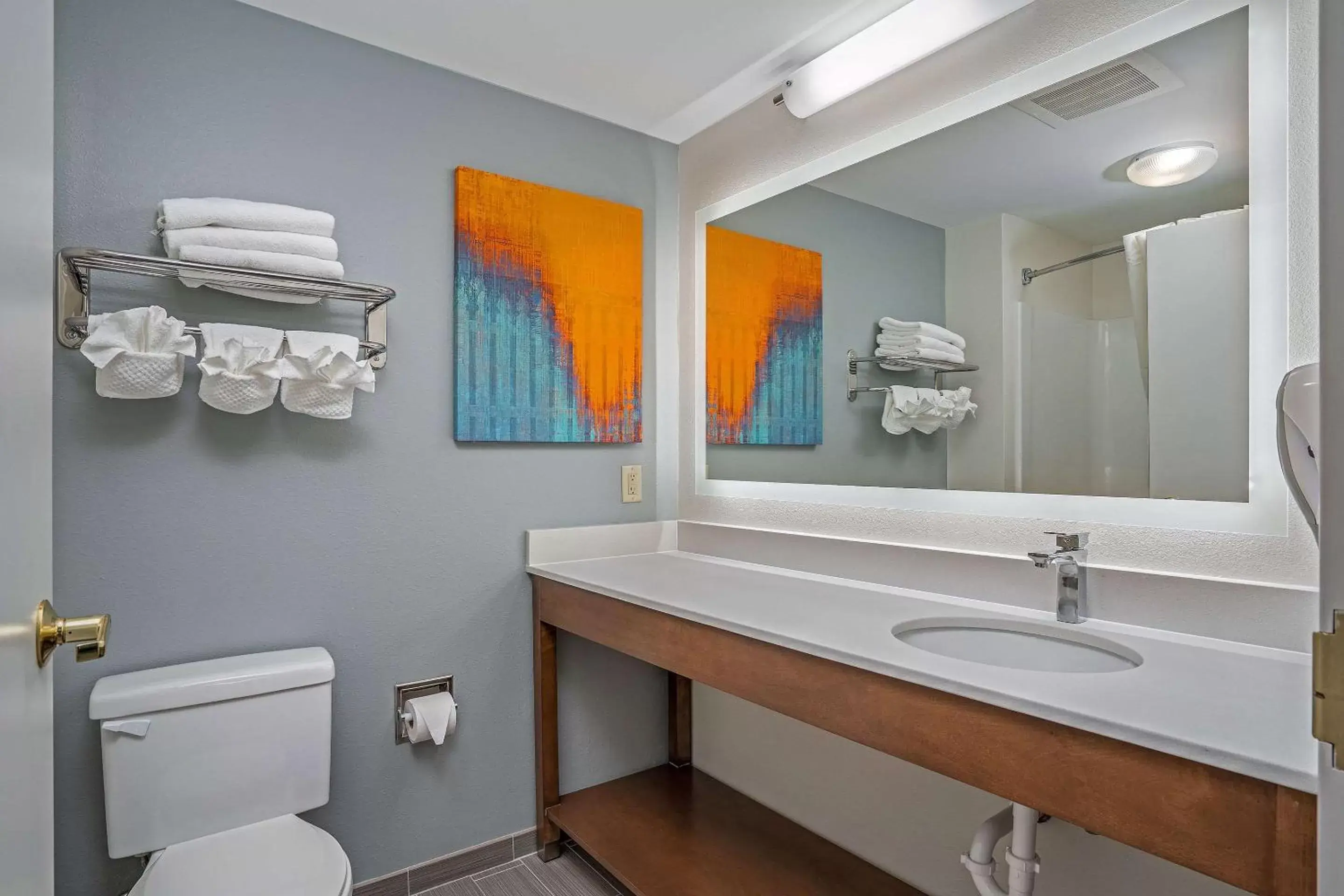 Bedroom, Bathroom in MainStay Suites Wilmington