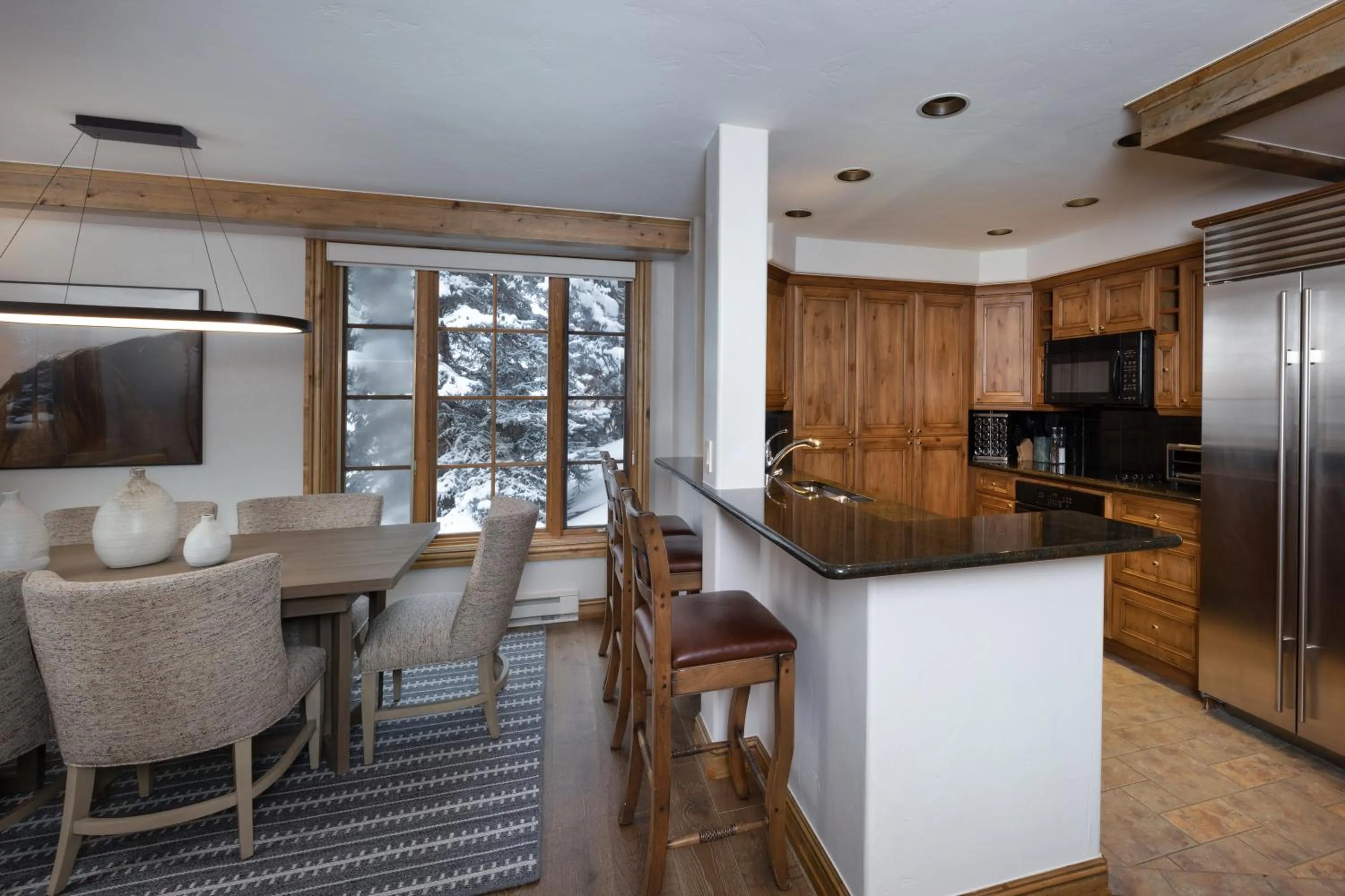 kitchen in Gravity Haus Vail