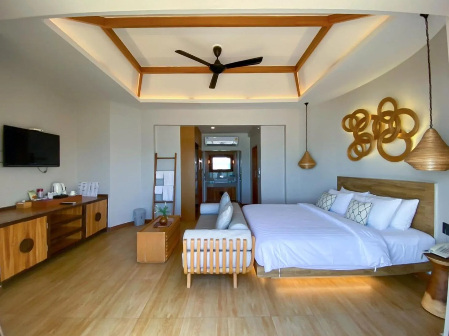 Bed in Maldives Beach Resort