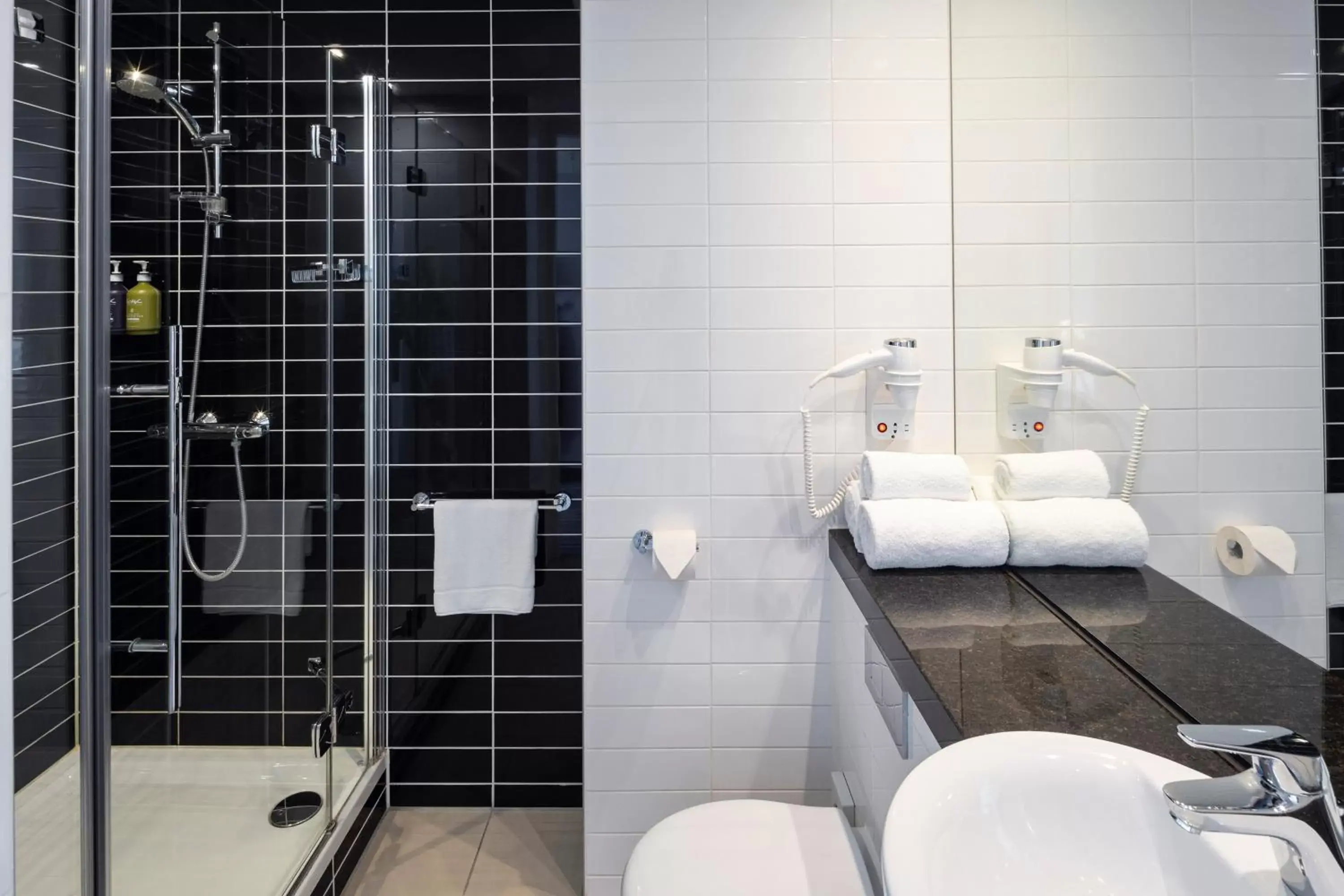 Shower, Bathroom in Holiday Inn Express Amsterdam Arena Towers, an IHG Hotel