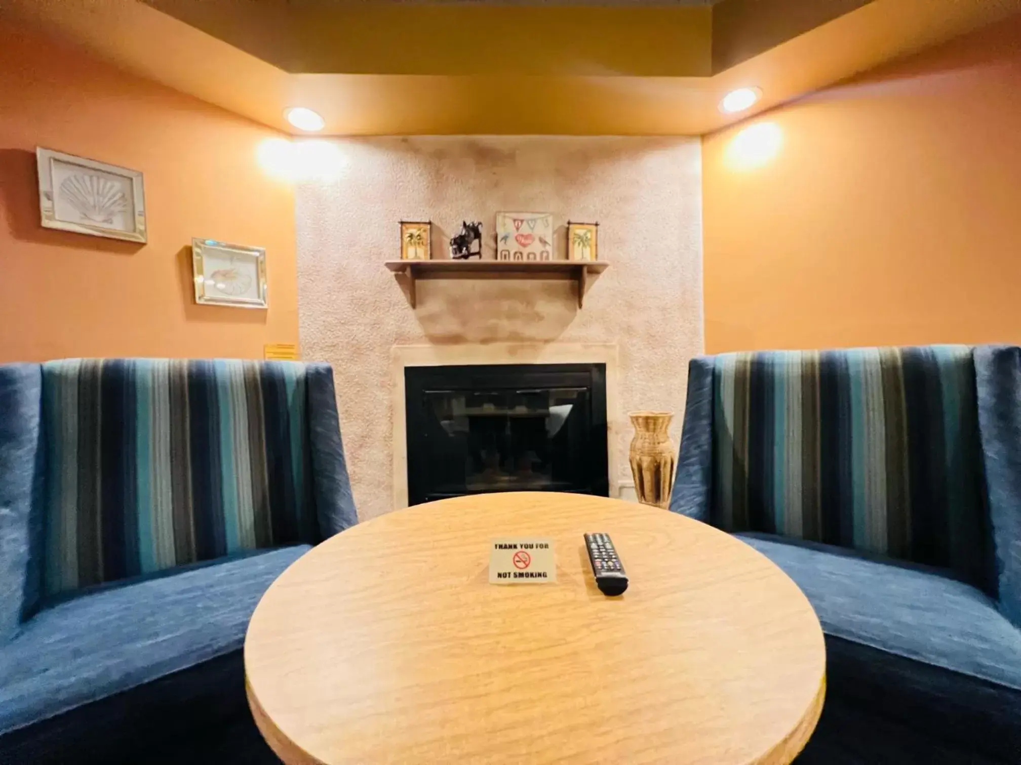 Seating area in Inn of the Dove Romantic Luxury Suites with Jacuzzi & Fireplace at Harrisburg-Hershey, PA