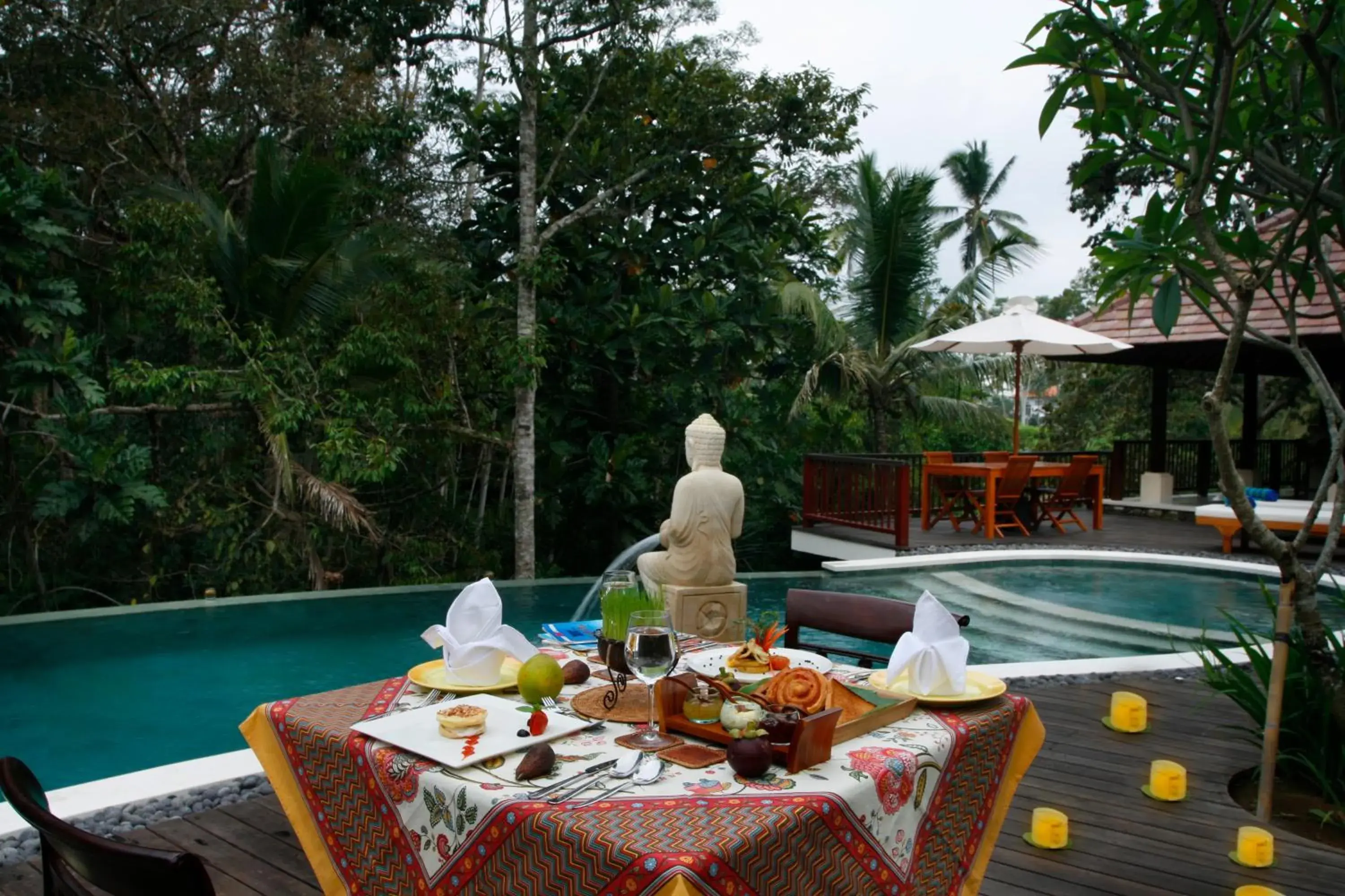 Restaurant/places to eat, Swimming Pool in BeingSattvaa Luxury Ubud - CHSE Certified