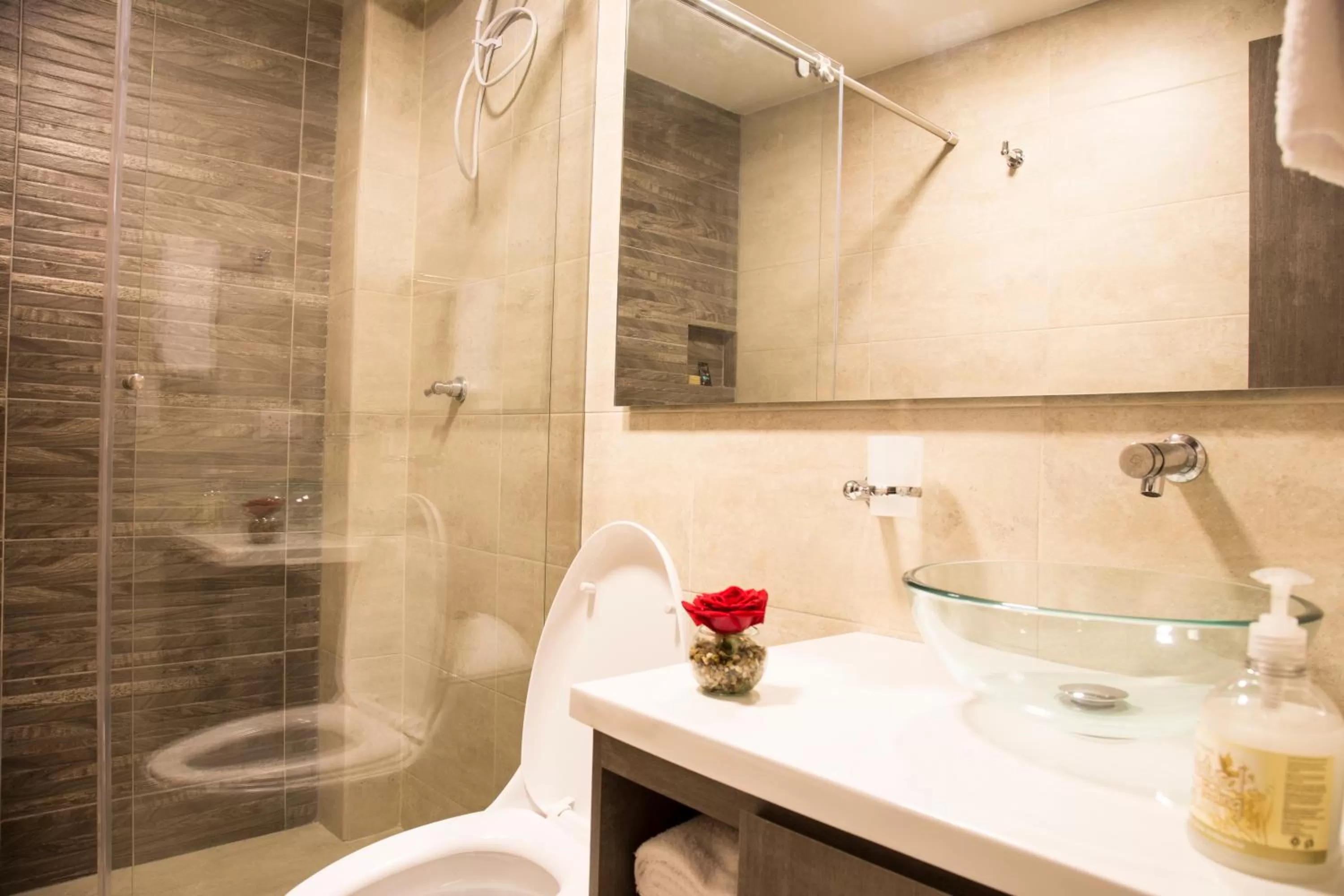 Bathroom in Agora Suites Self-Service Boutique Hotel