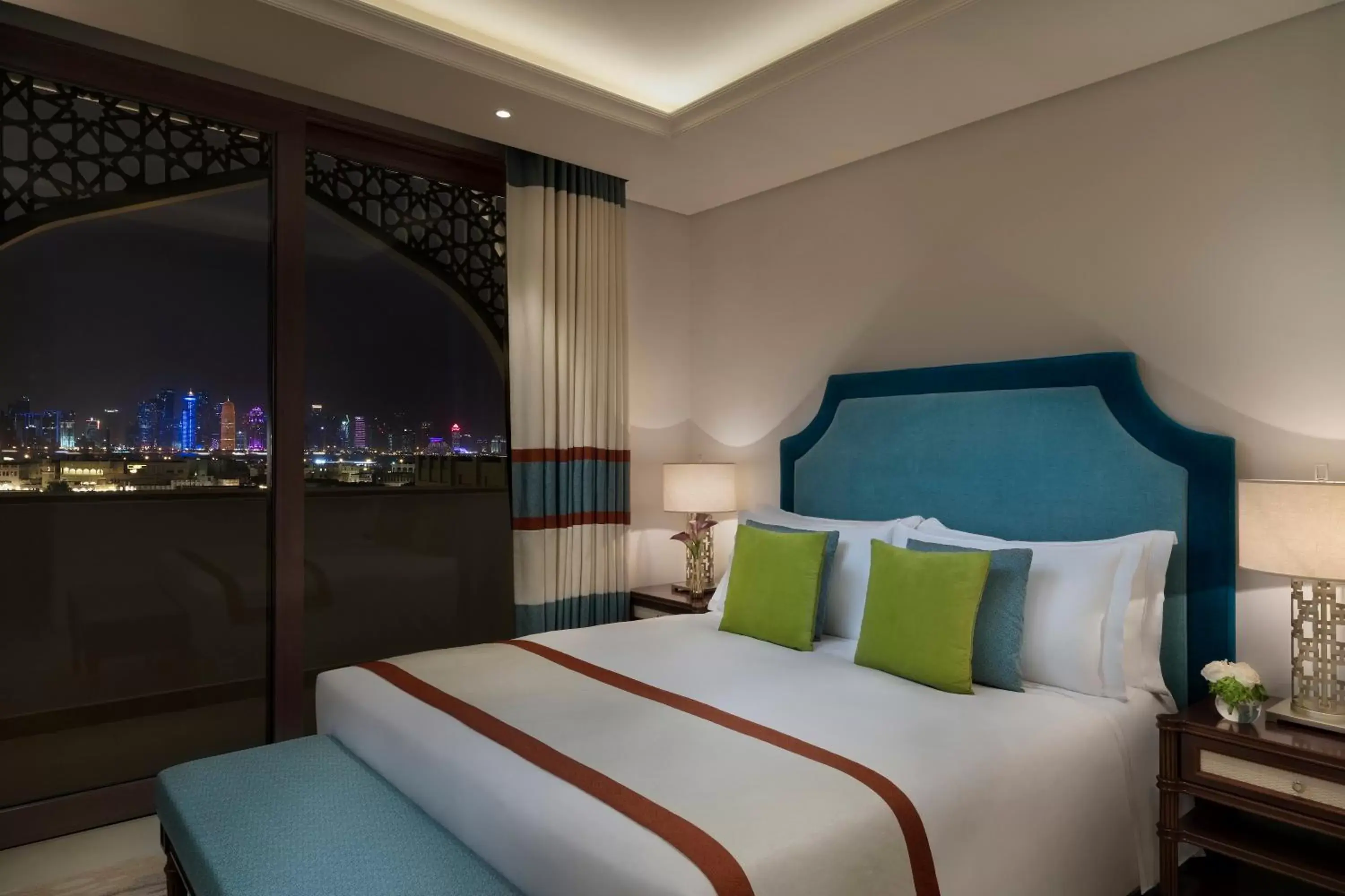 Bed in Al Najada Doha Hotel Apartments by Oaks