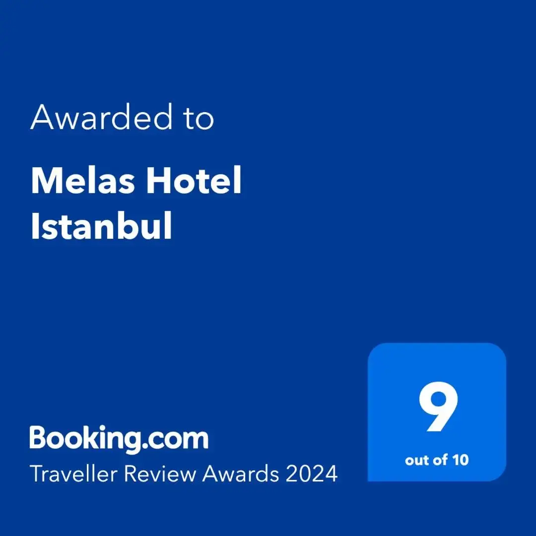 Certificate/Award, Logo/Certificate/Sign/Award in Melas Hotel Istanbul