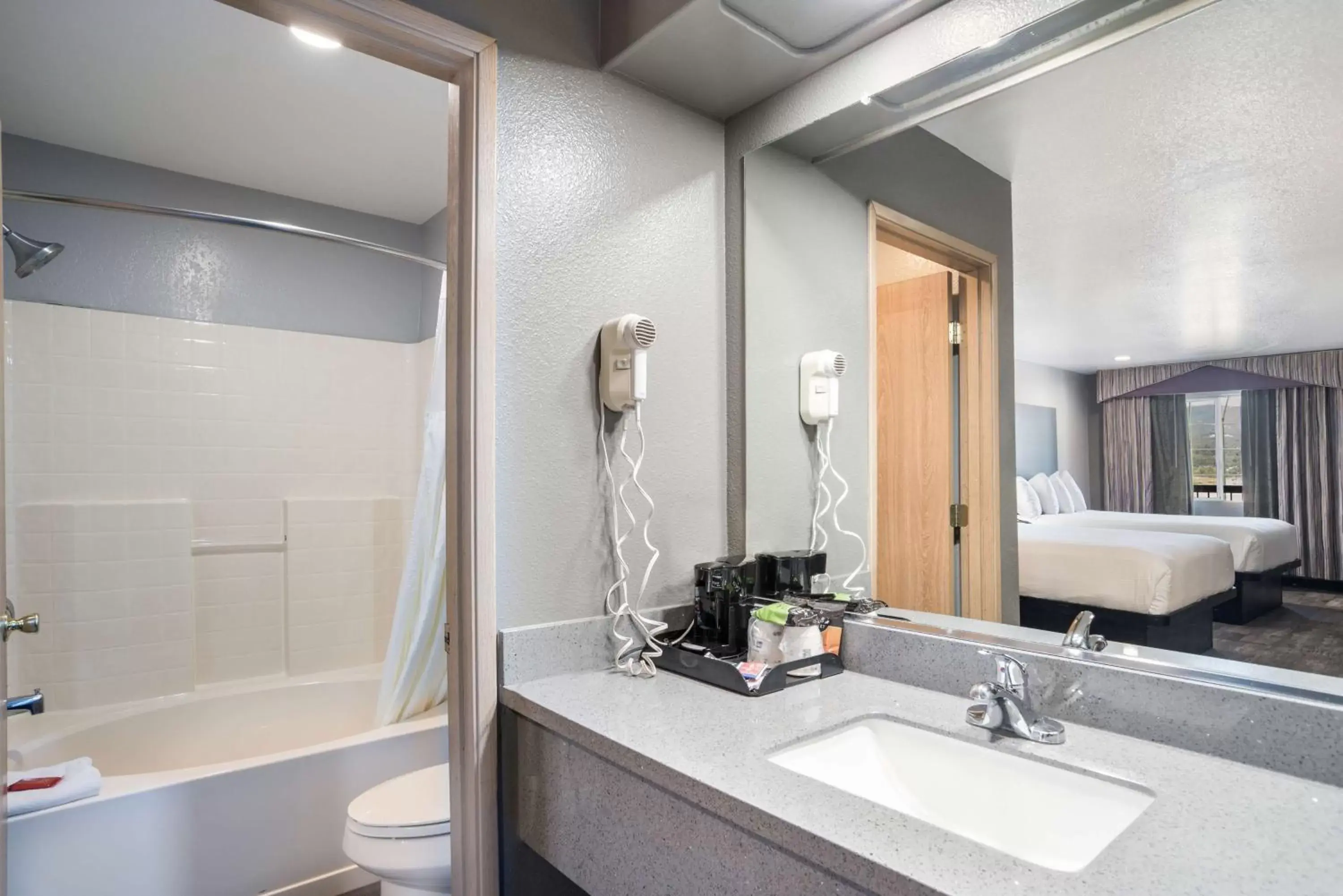 Bathroom in SureStay Hotel by Best Western Ukiah
