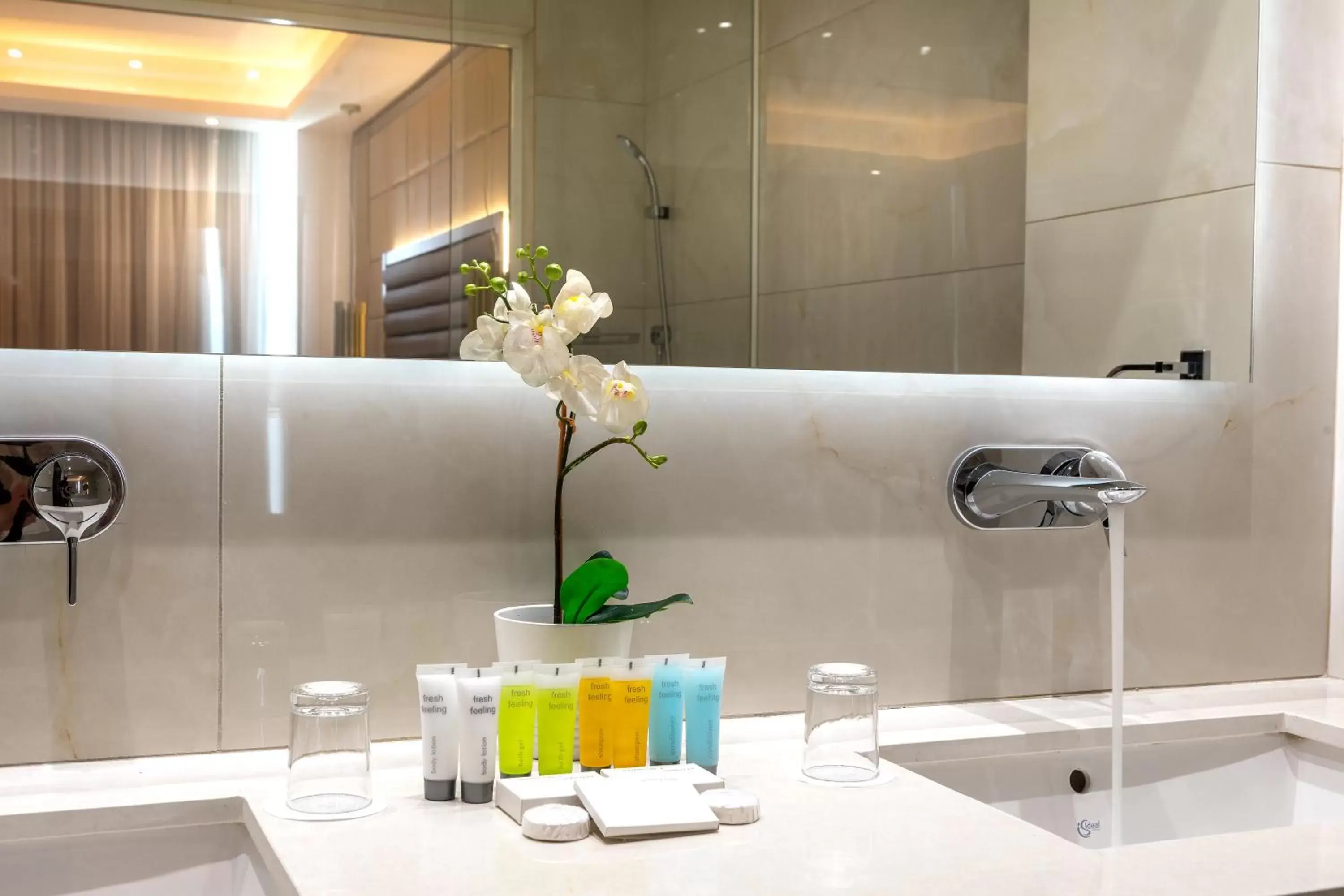 Shower, Bathroom in Chrysomare Beach Hotel & Resort