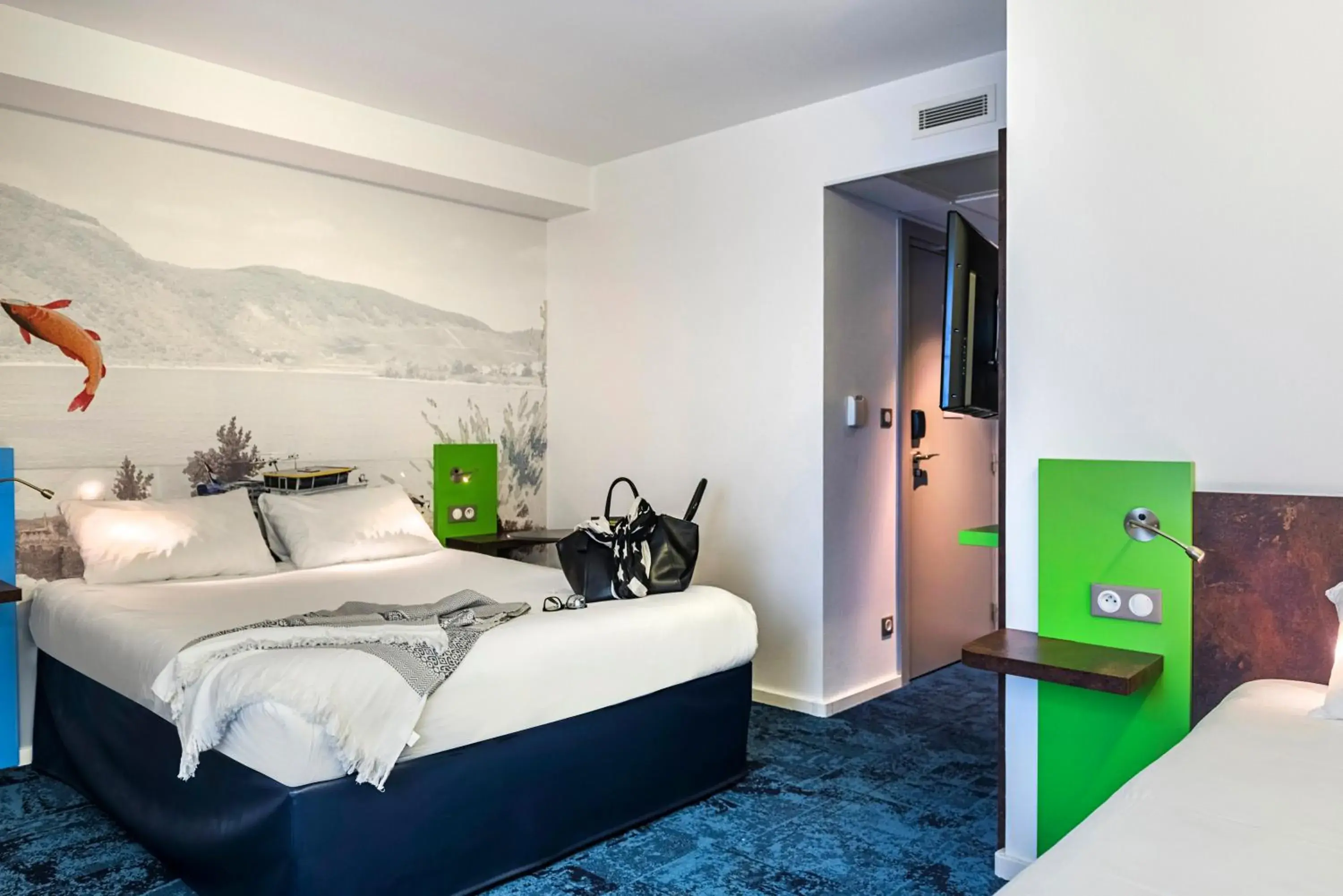 Bedroom, Bed in ibis Styles Strasbourg Avenue du Rhin