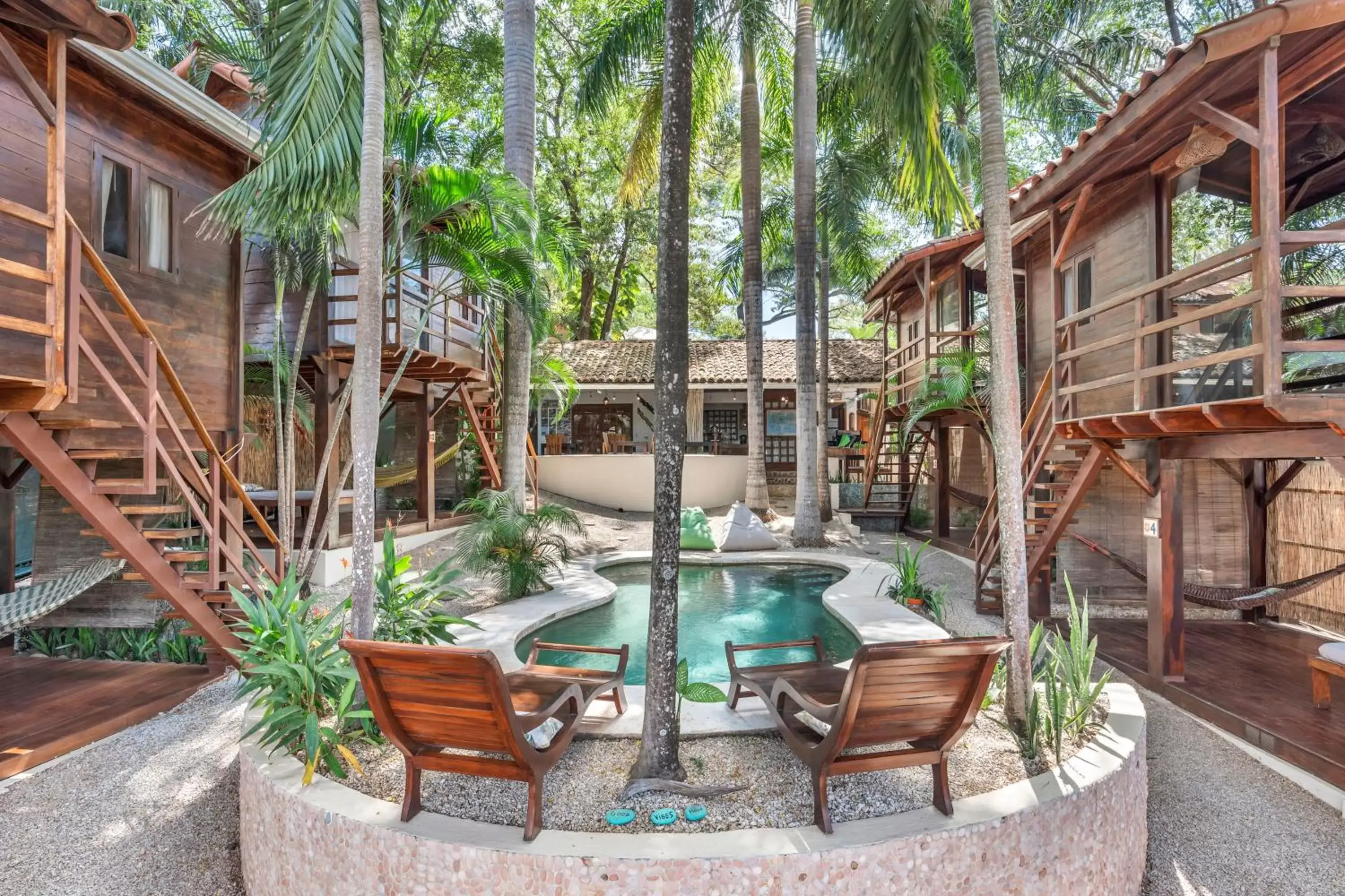 Patio, Swimming Pool in The Beach Bungalows - Digital Nomad Friendly - Adults Only