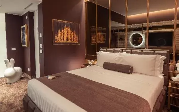 Bed in ODSweet Duomo Milano Hotel