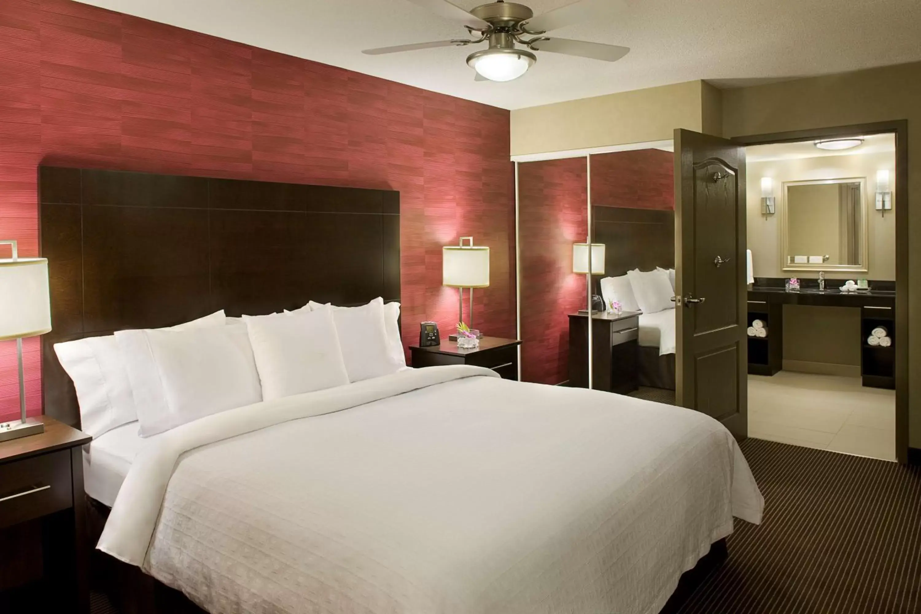 Bed in Homewood Suites by Hilton Toronto Vaughan