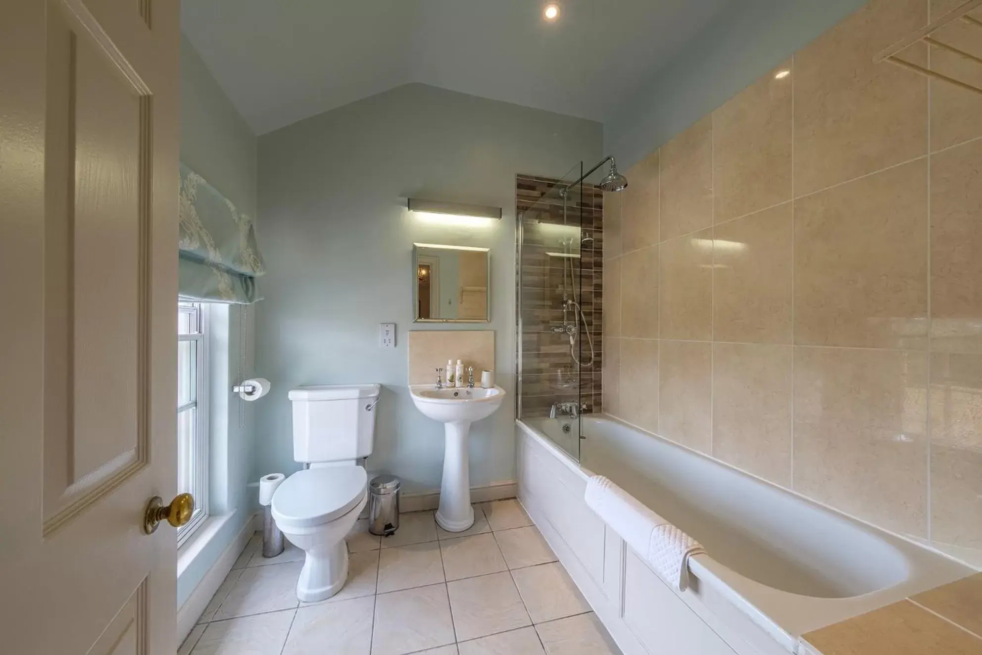 Shower, Bathroom in The Black Lion, Long Melford