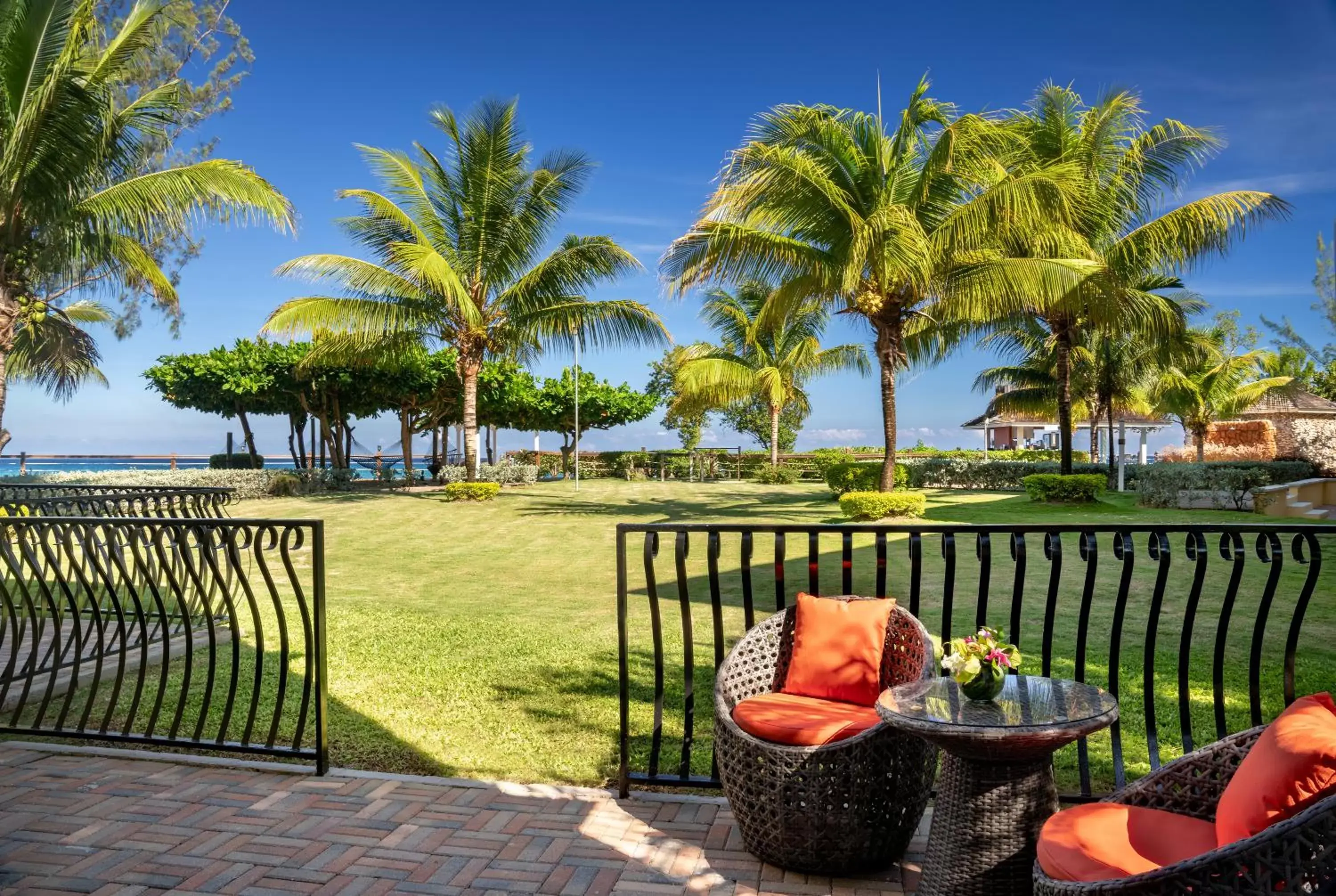 Patio in Jewel Paradise Cove Adult Beach Resort & Spa