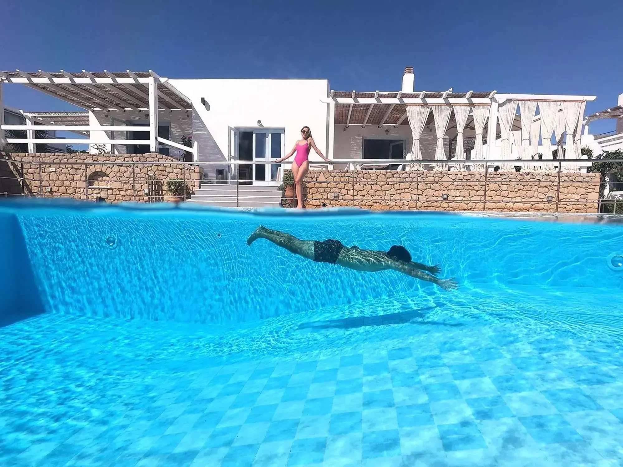 Property building, Swimming Pool in Perigiali