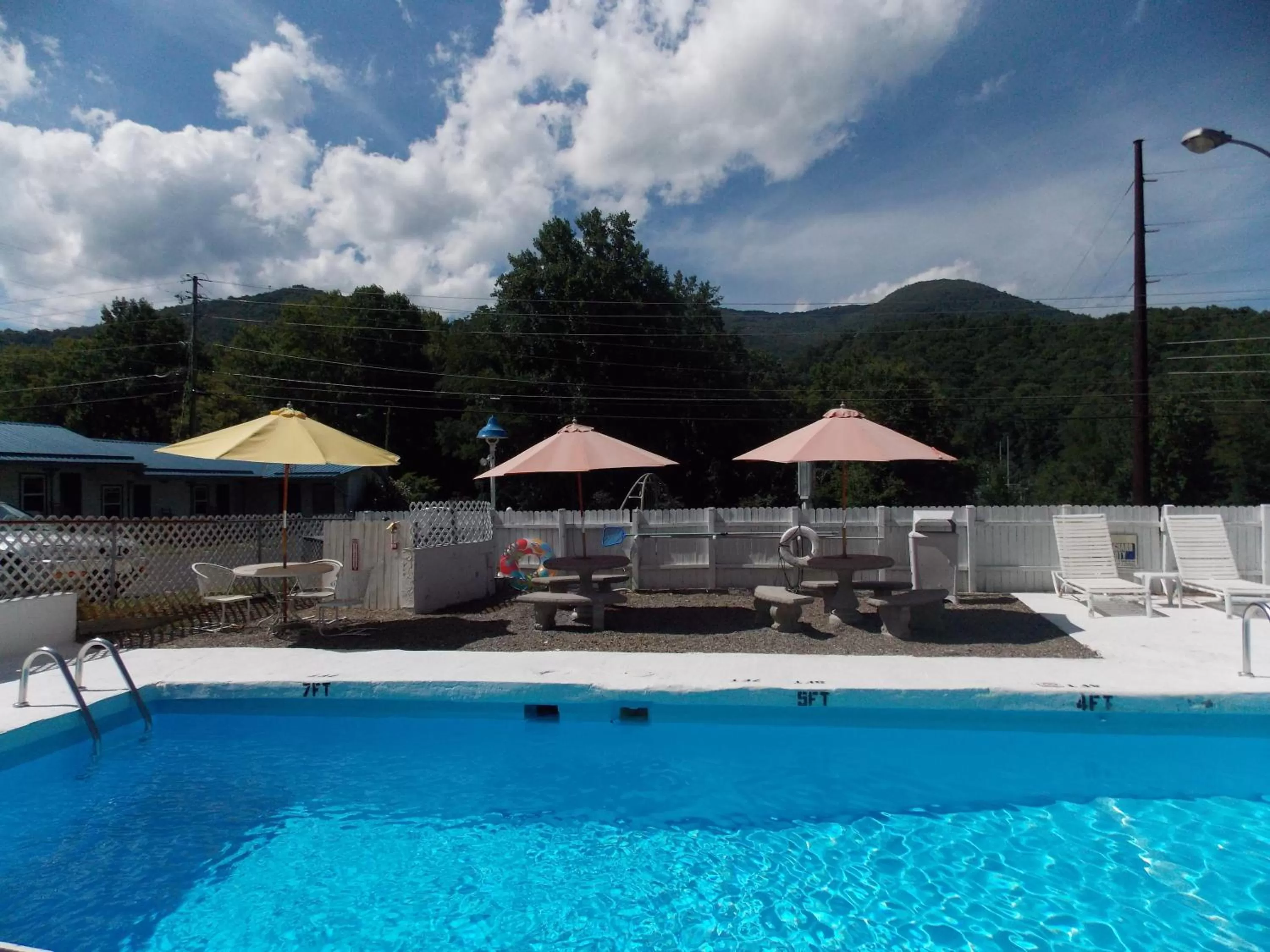 Swimming pool in Clarketon Motel - Maggie Valley