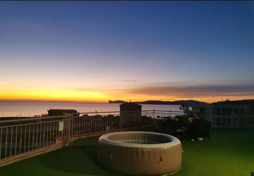 Sunset in Hotel Villa Piras