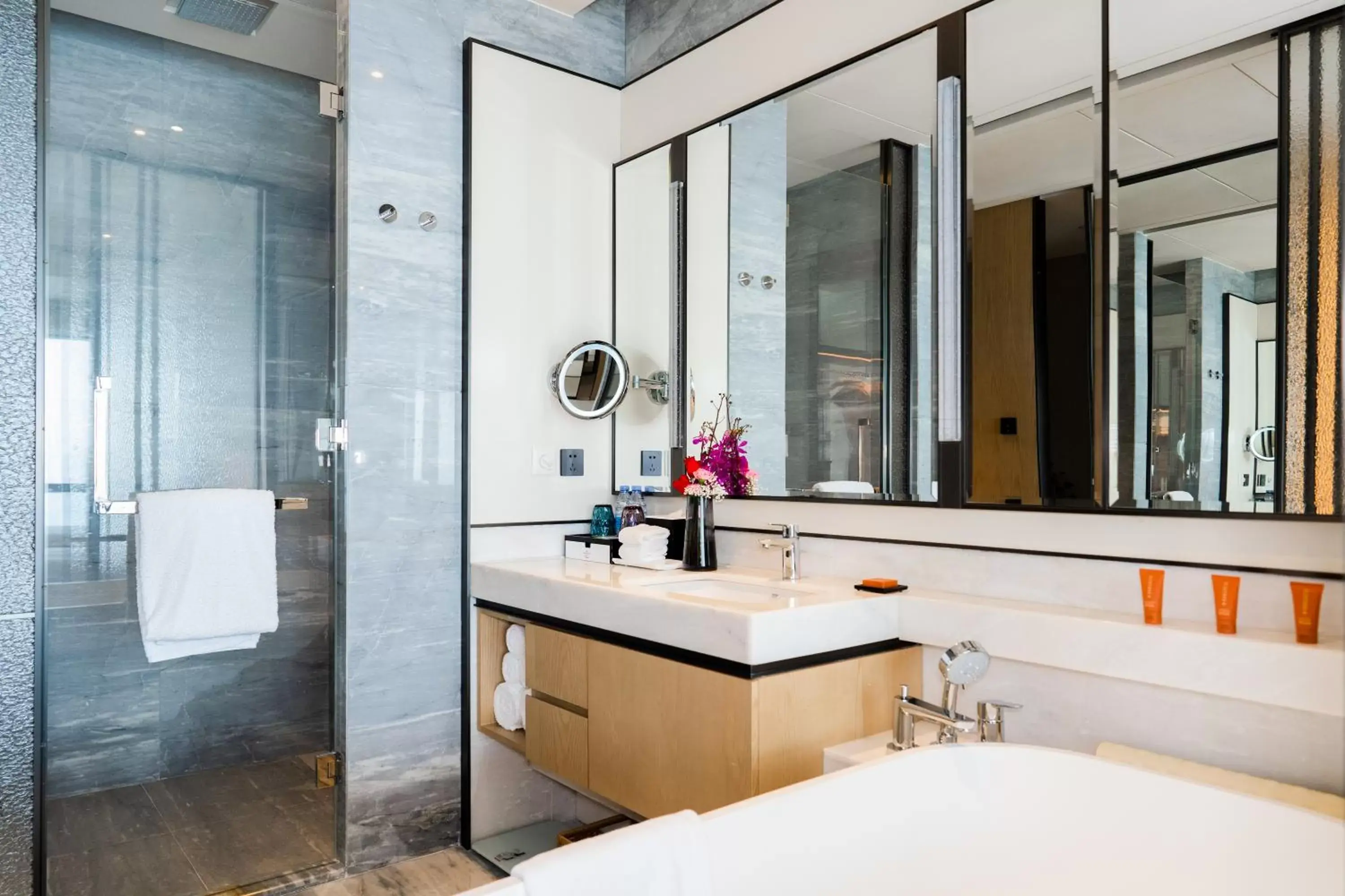 Property building, Bathroom in Crowne Plaza Shenzhen Nanshan, an IHG Hotel