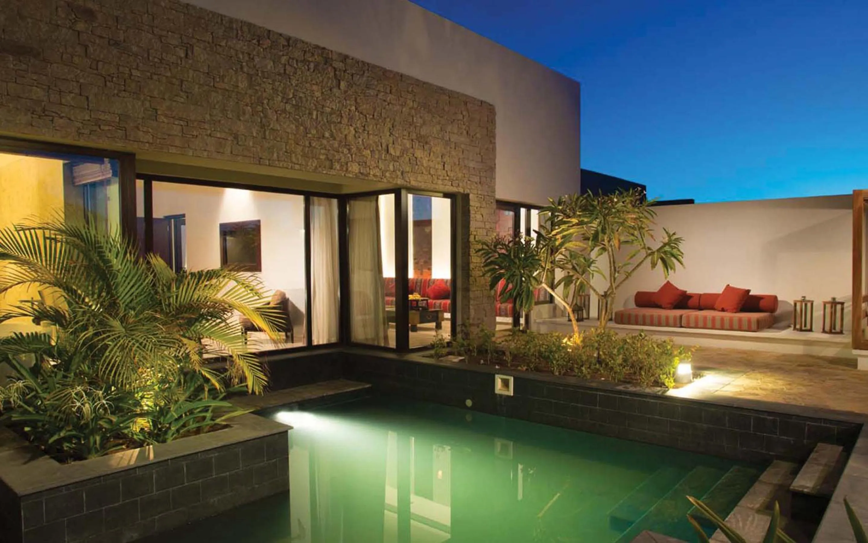 Seating area in Al Baleed Resort Salalah by Anantara