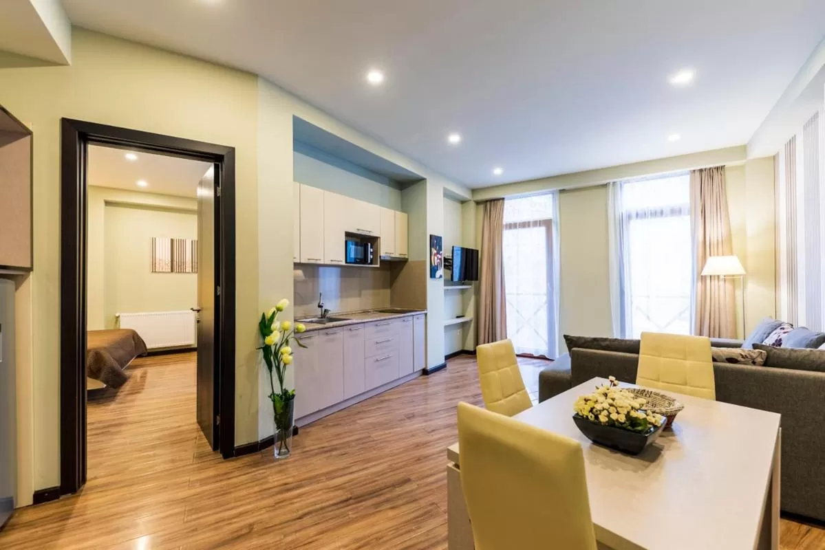 Living room in Sani Apart Hotel