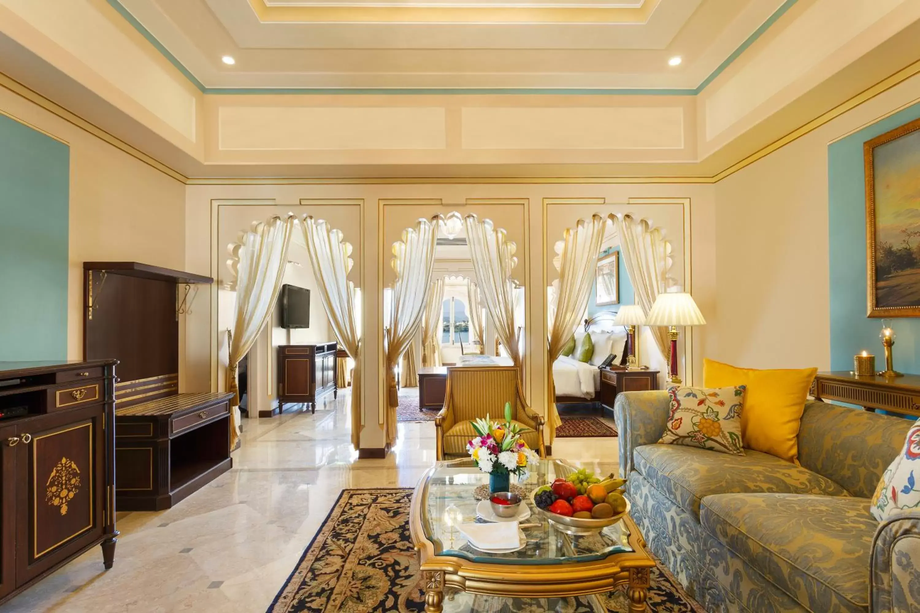 Seating area in Taj Fateh Prakash Palace Udaipur