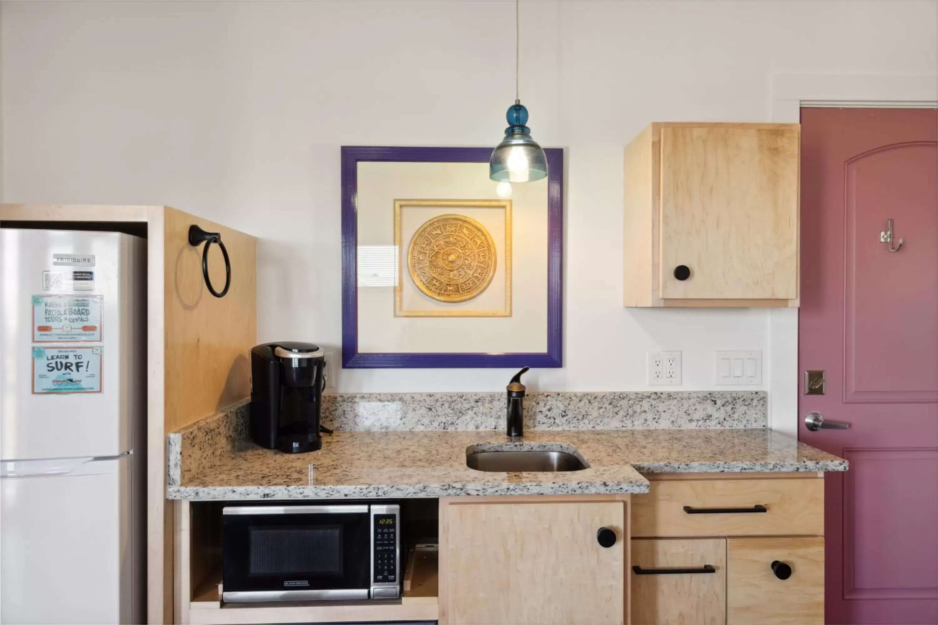 Kitchen/Kitchenette in NEW Completely Renovated Hotel Folly with Sunset Views